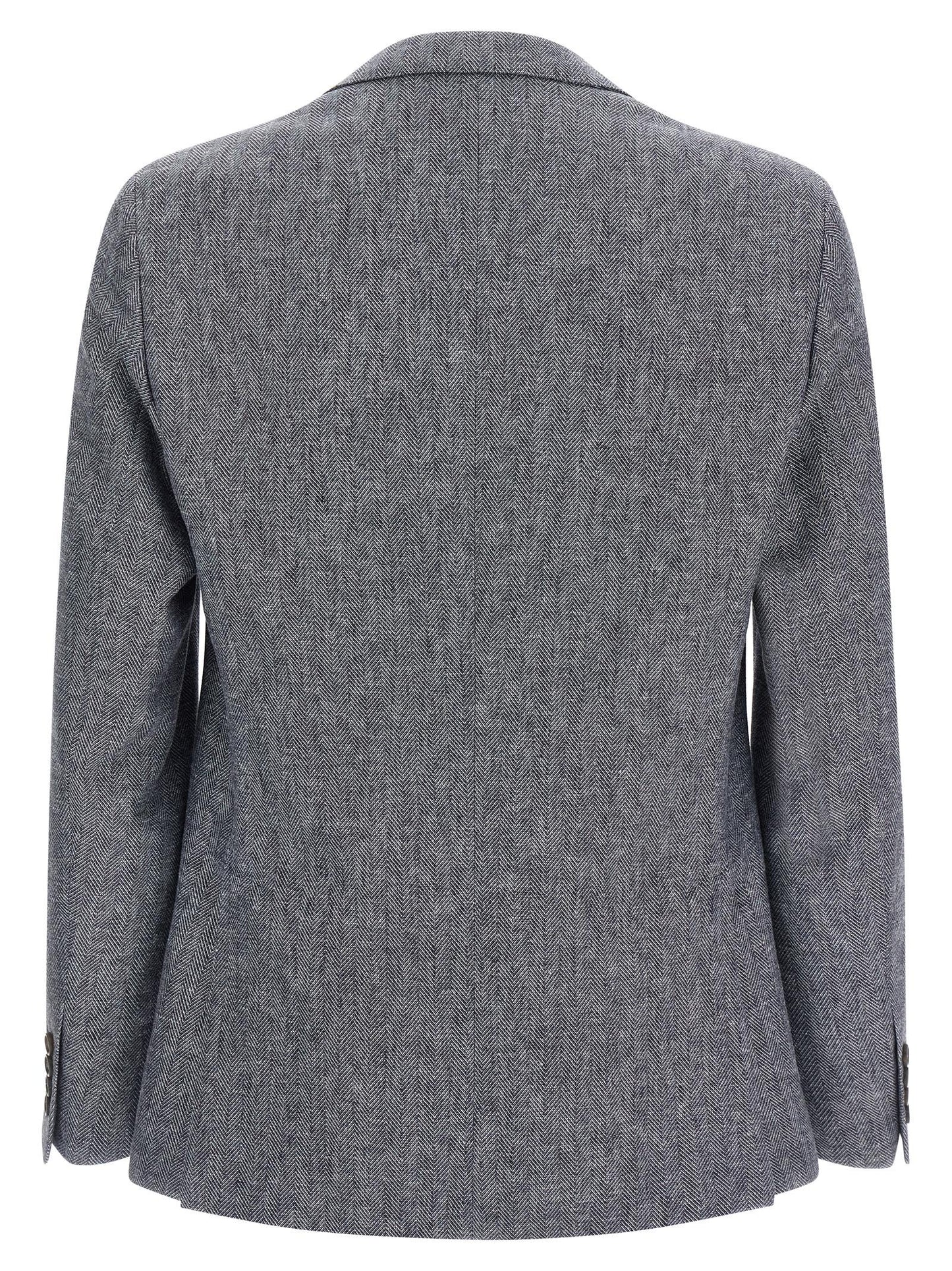 Pal Zileri Blue Linen Blazer