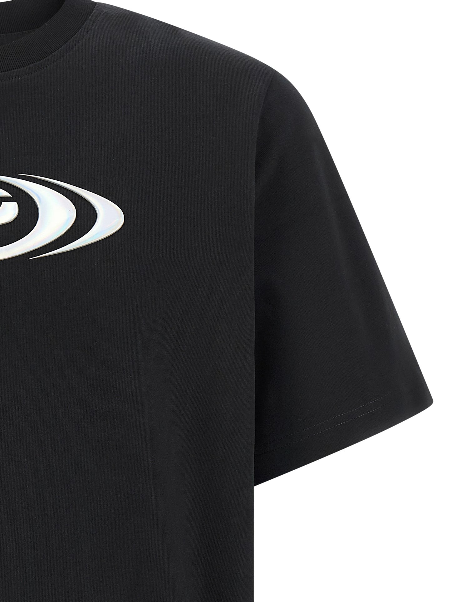 Casablanca Black Organic Cotton T-Shirt