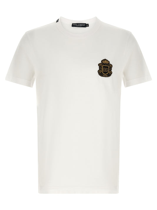 Dolce & Gabbana White Cotton T-Shirt