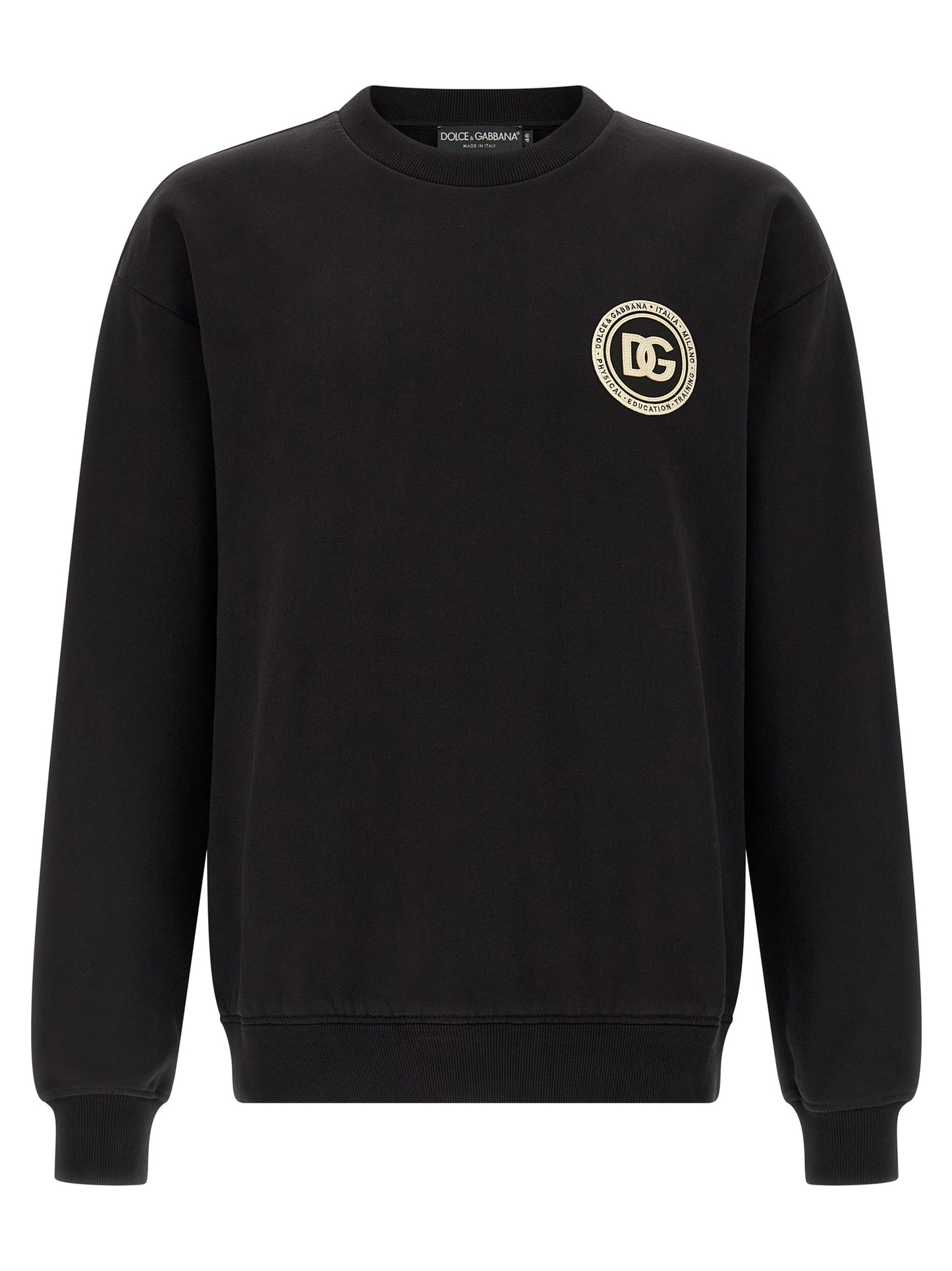Dolce & Gabbana Black Cotton Sweatshirt