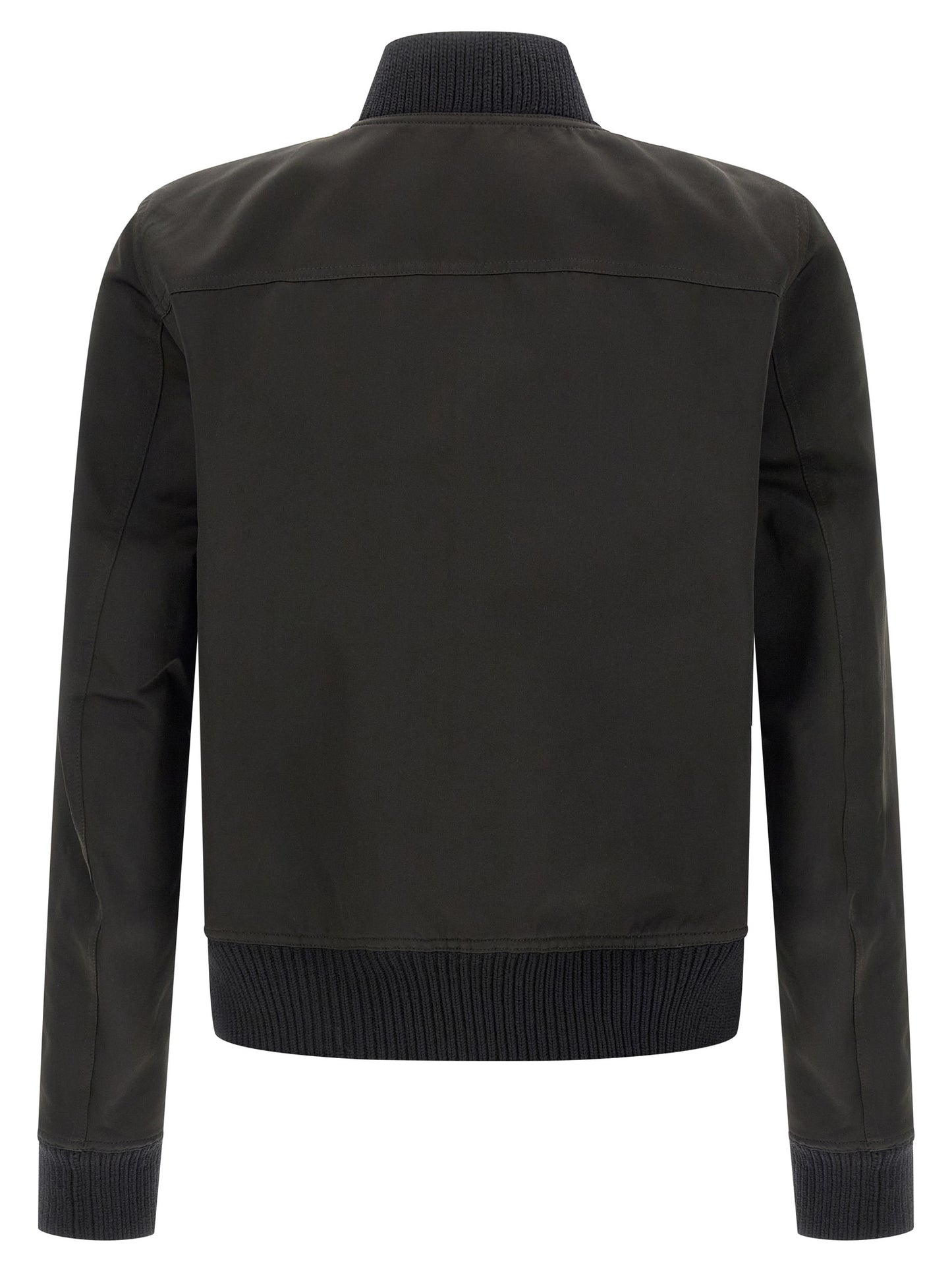 Rick Owens Black Polyester Bomber