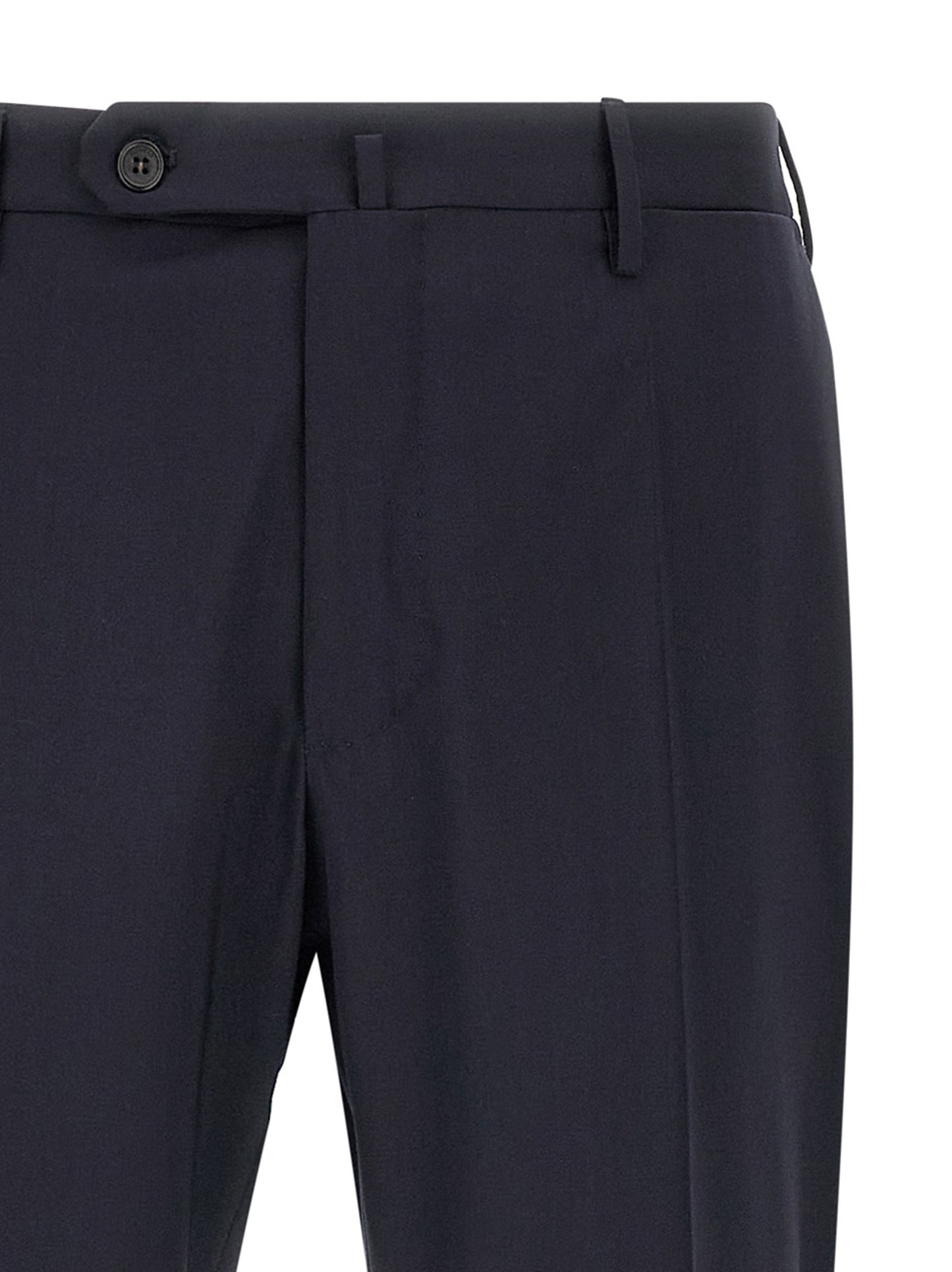 Incotex Blue Virgin Wool Dress Pants