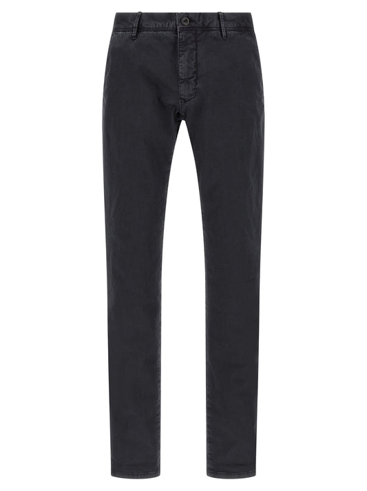 Incotex Blue Cotton Casual Pants