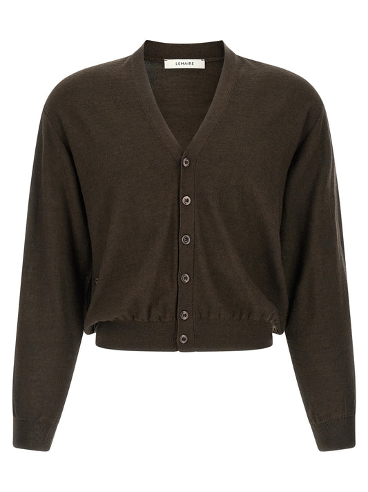 Lemaire Brown Marabou Cardigan
