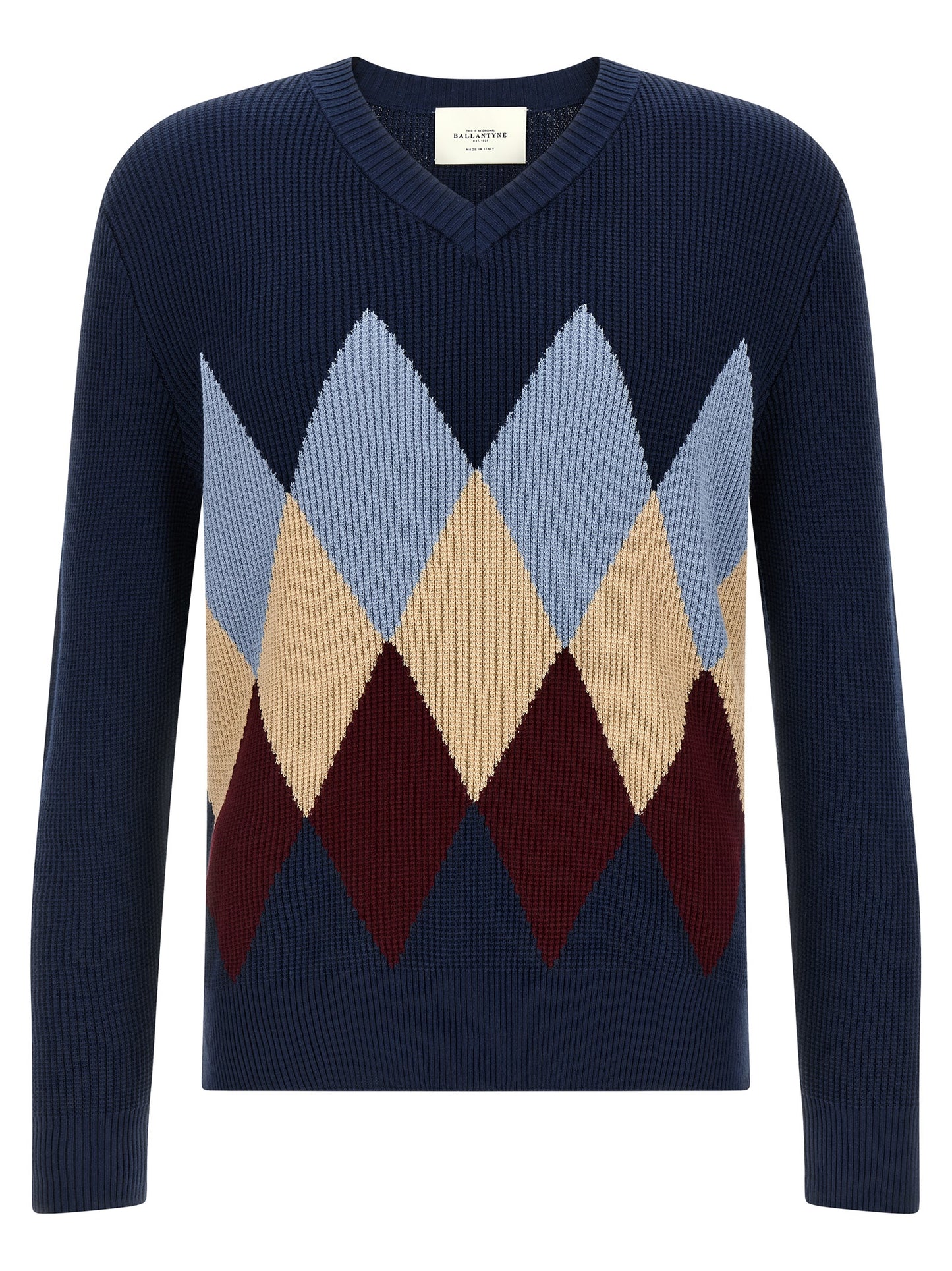 Ballantyne Blue Cotton Cardigan