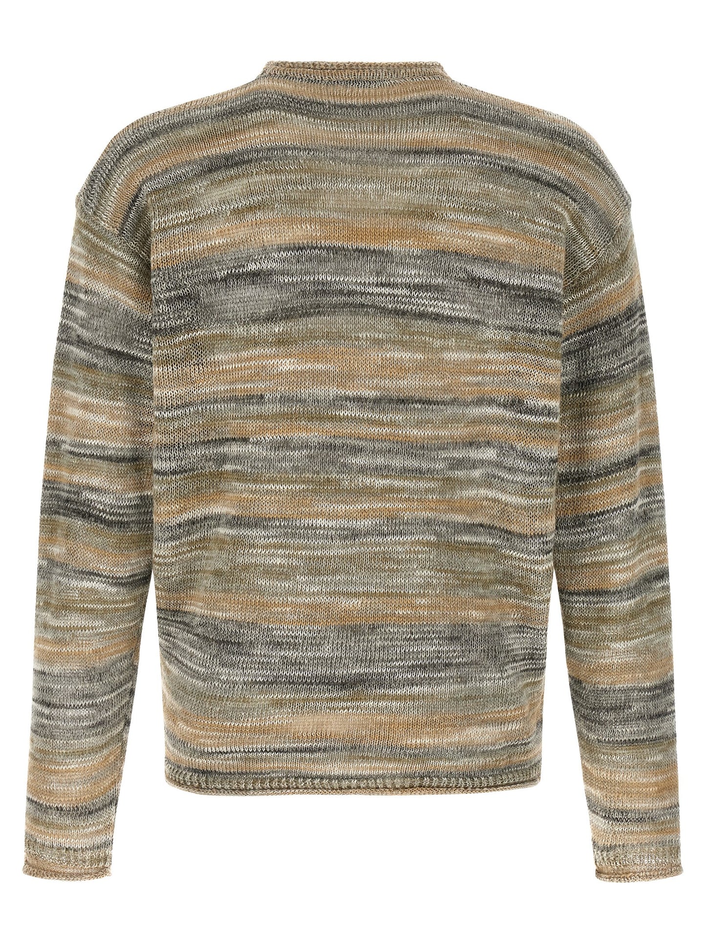 Roberto Collina Gray Linen Cardigan