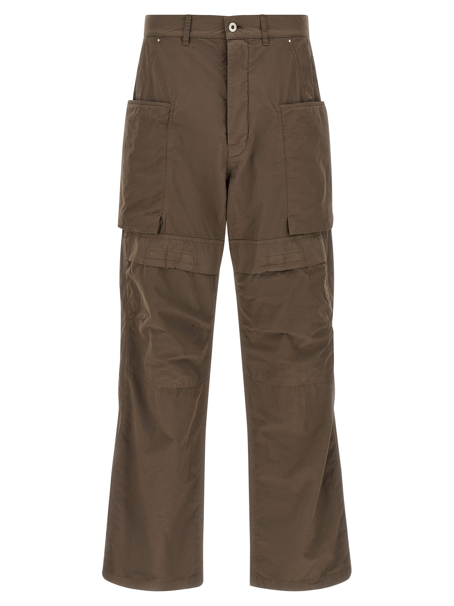 DRKSHDW Brown Cotton Cargo Pants