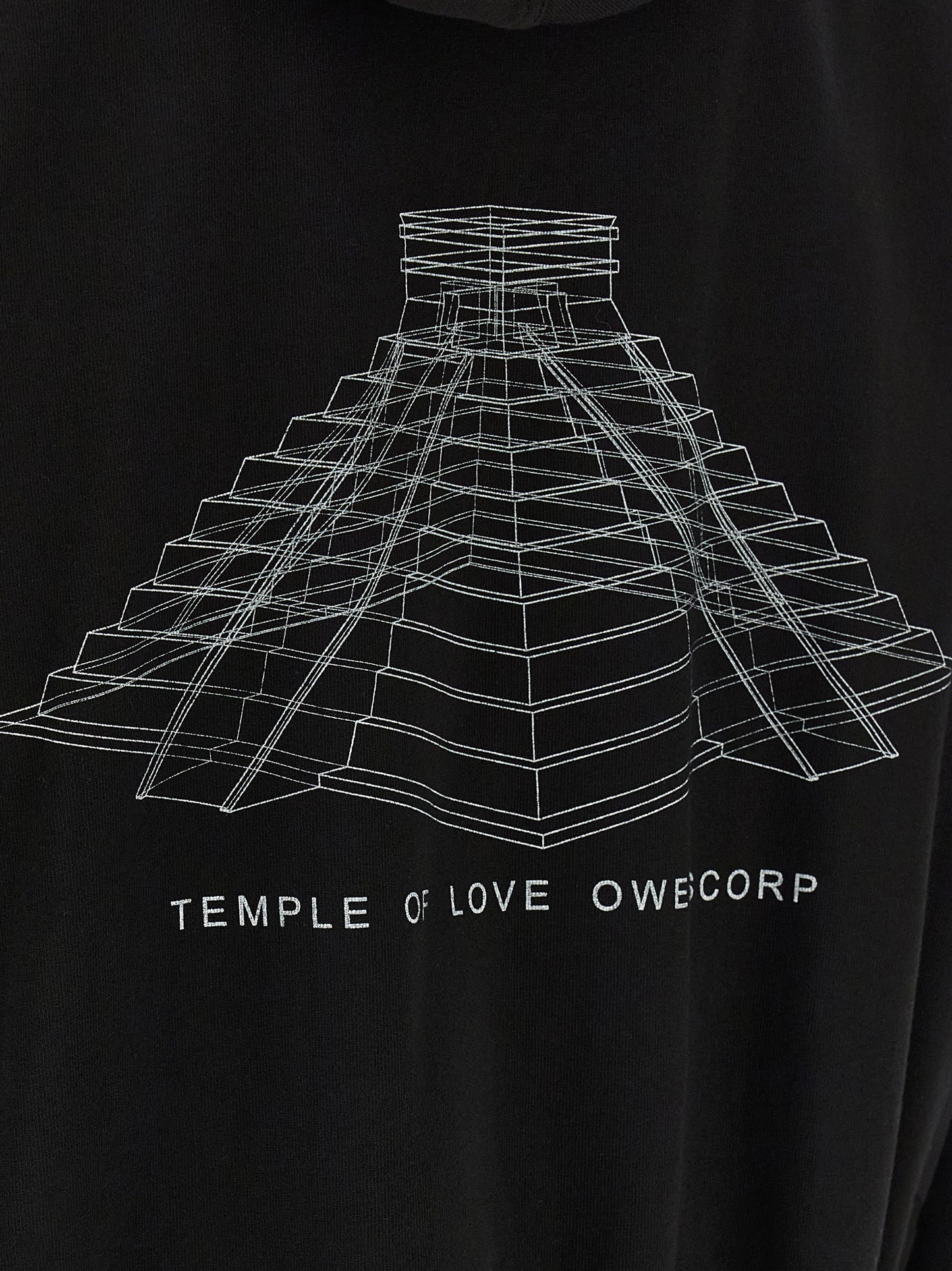 Rick Owens Black Cotton Sweatshirt