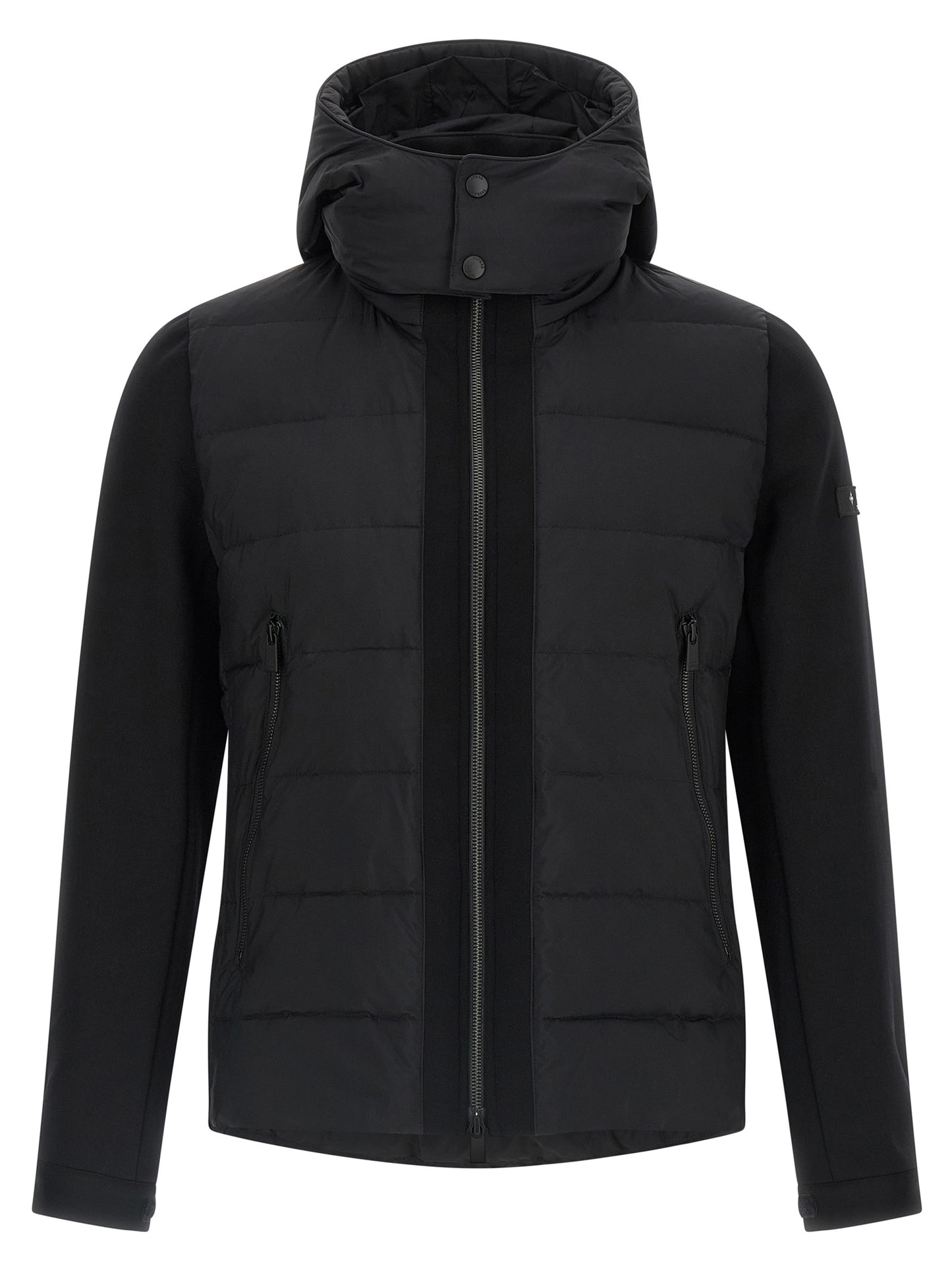 Tatras Black Nylon Full-Length Jacket