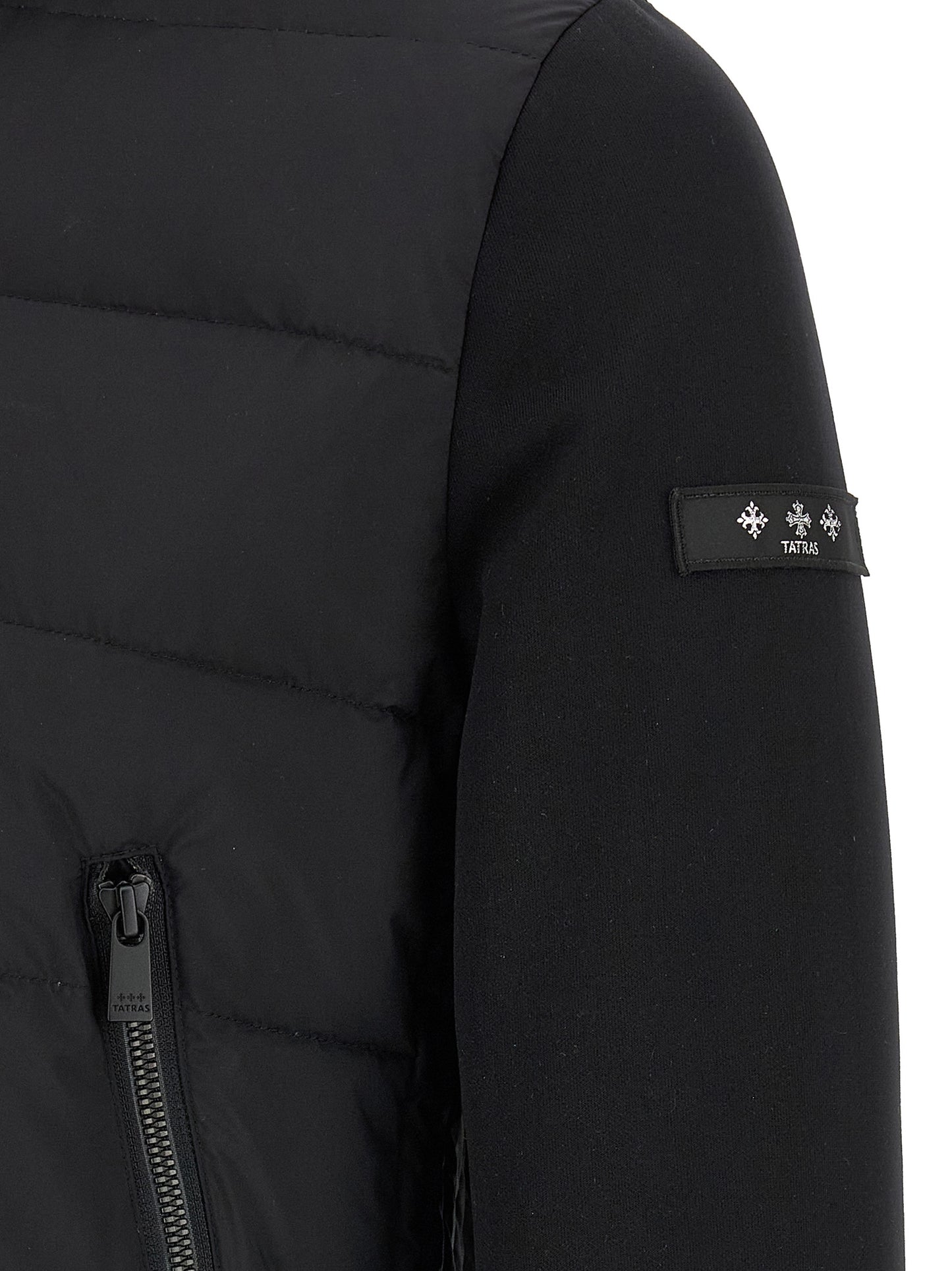 Tatras Black Nylon Full-Length Jacket