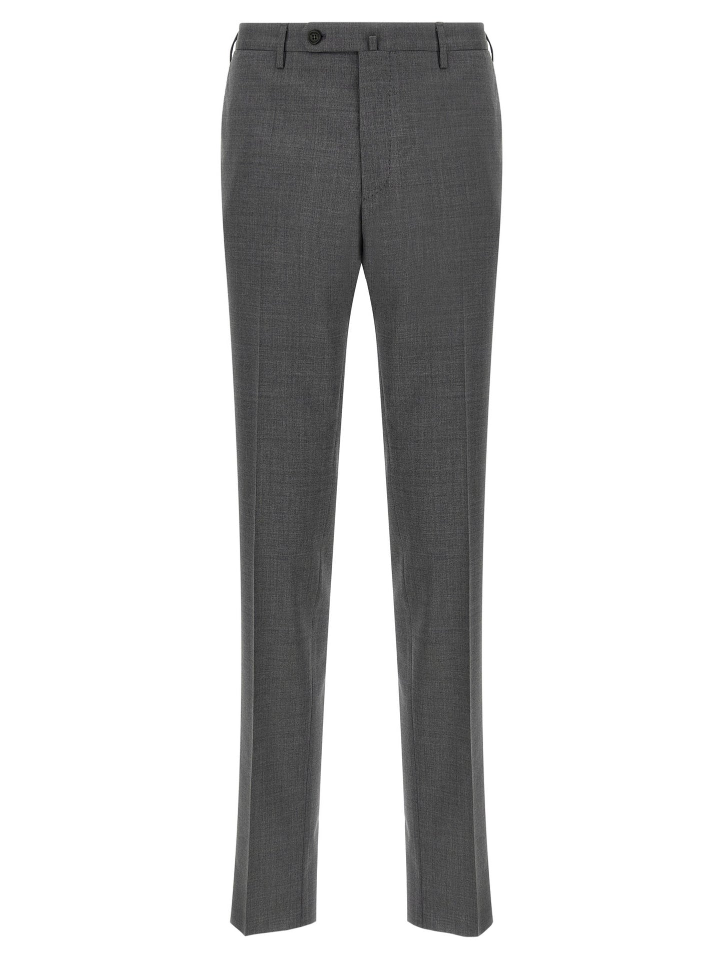 Pantaloni Eleganti in Lana Vergine Grigio Scuro Incotex