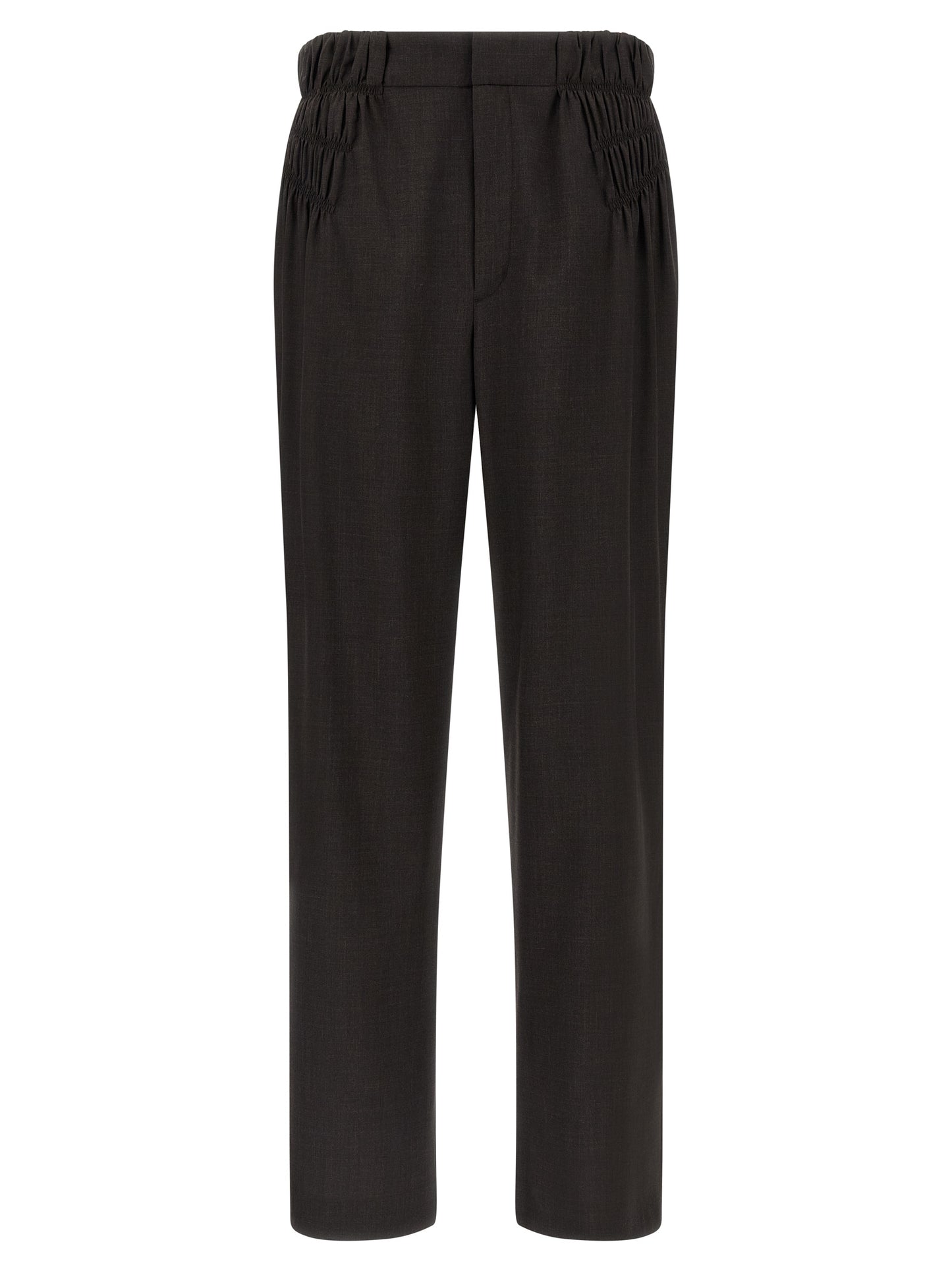 Kiko Kostadinov Brown Virgin Wool Casual Pants