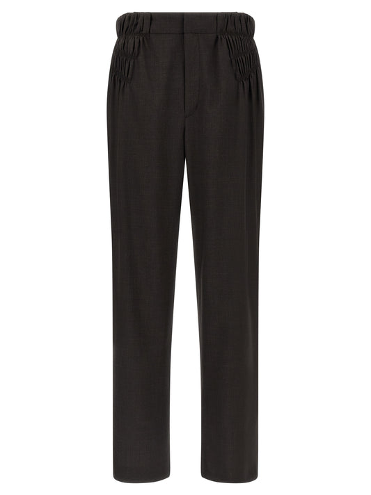 Kiko Kostadinov Brown Virgin Wool Casual Pants