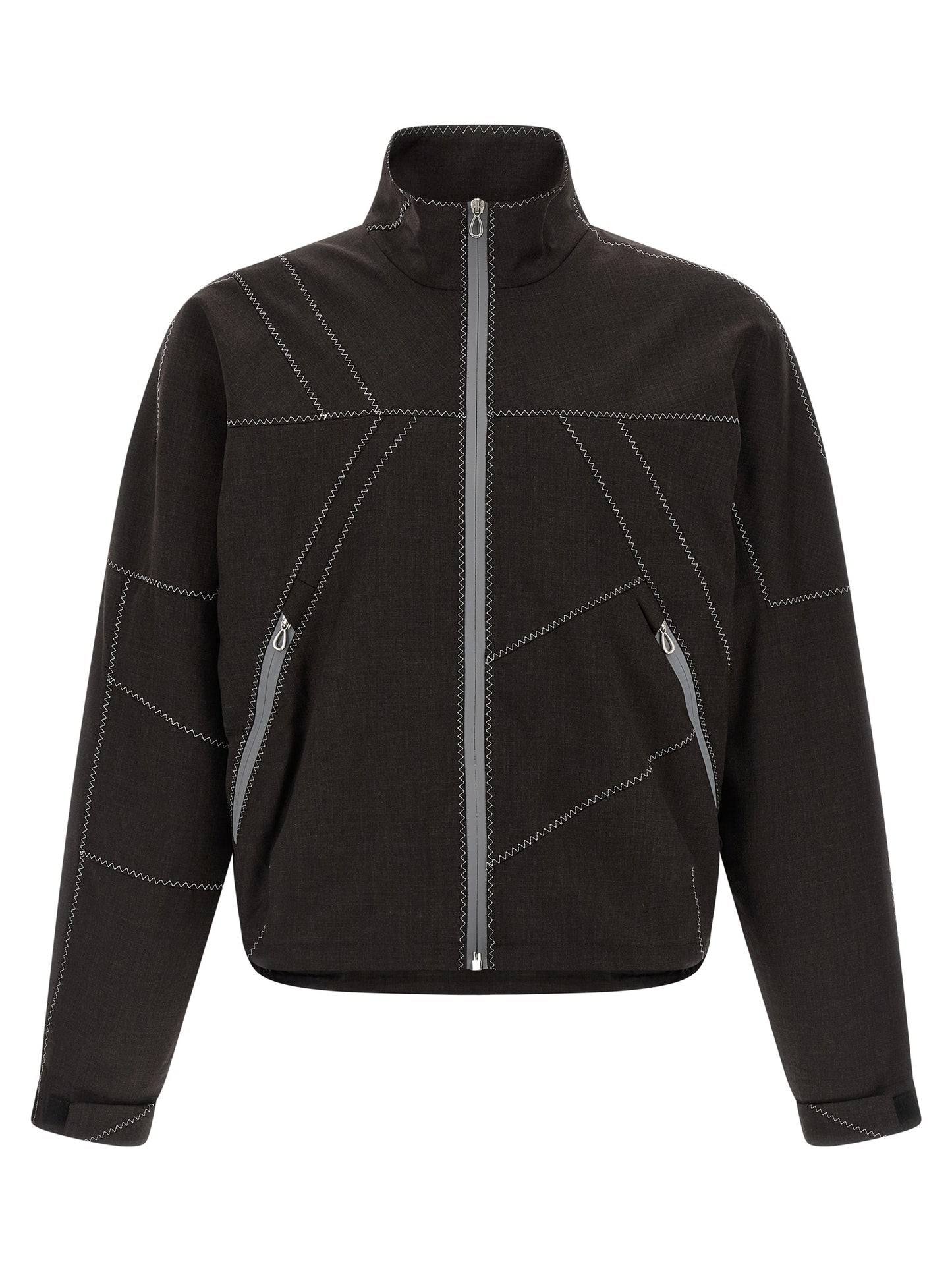 Kiko Kostadinov Brown Virgin Wool Full-Length Jacket