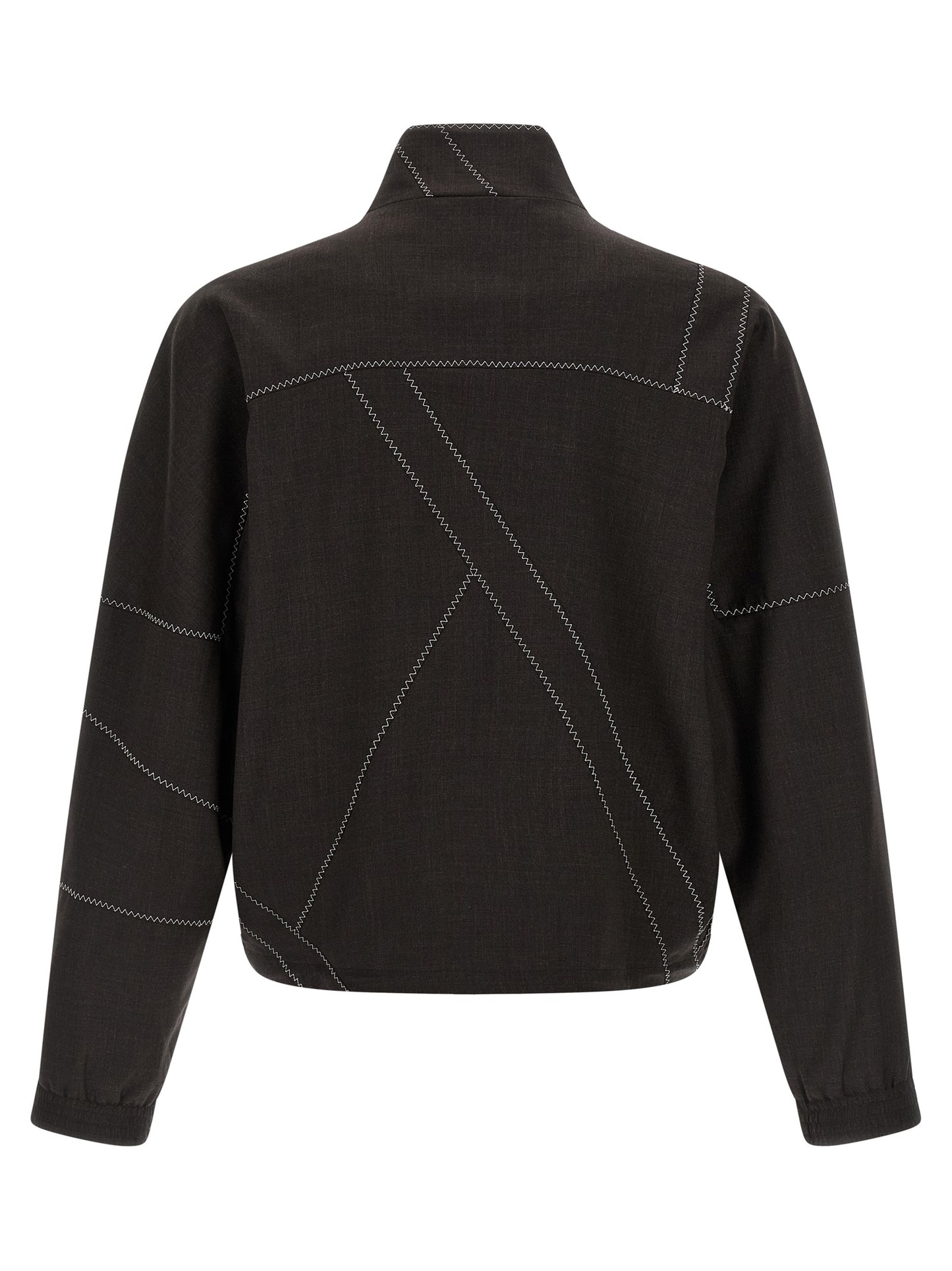 Kiko Kostadinov Brown Virgin Wool Full-Length Jacket