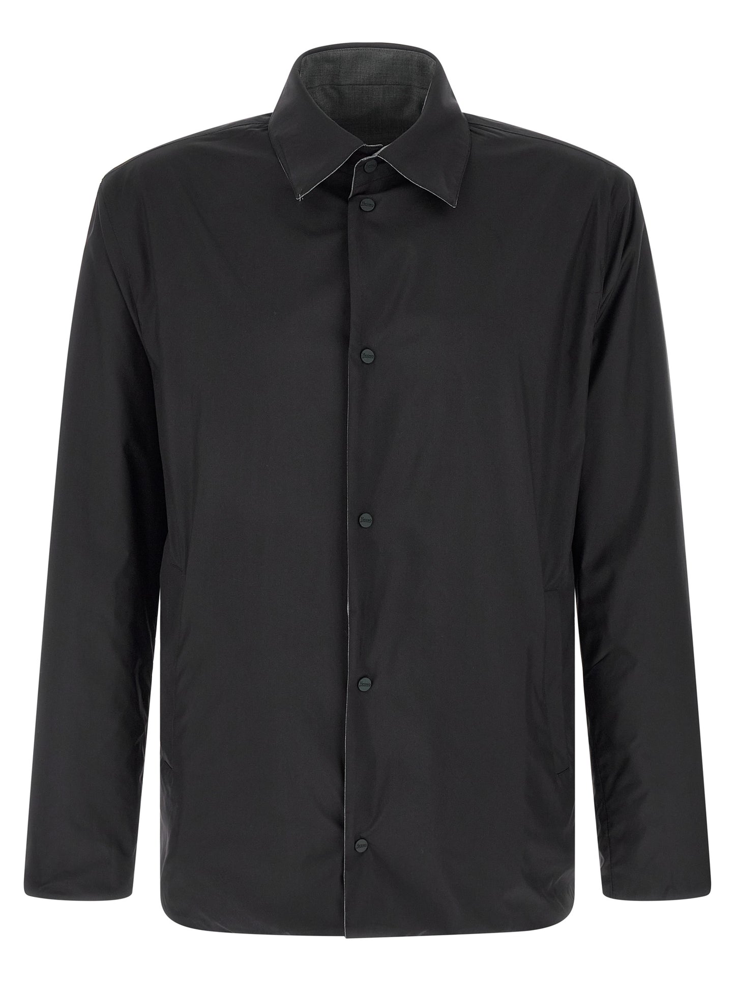 Herno Gray Polyester Full-Length Jacket