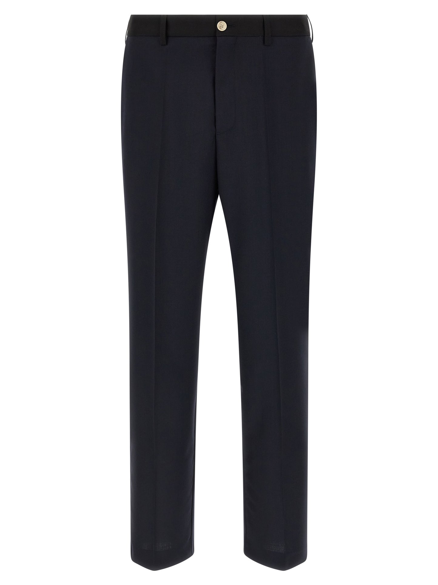 Marni Blue Virgin Wool Casual Pants