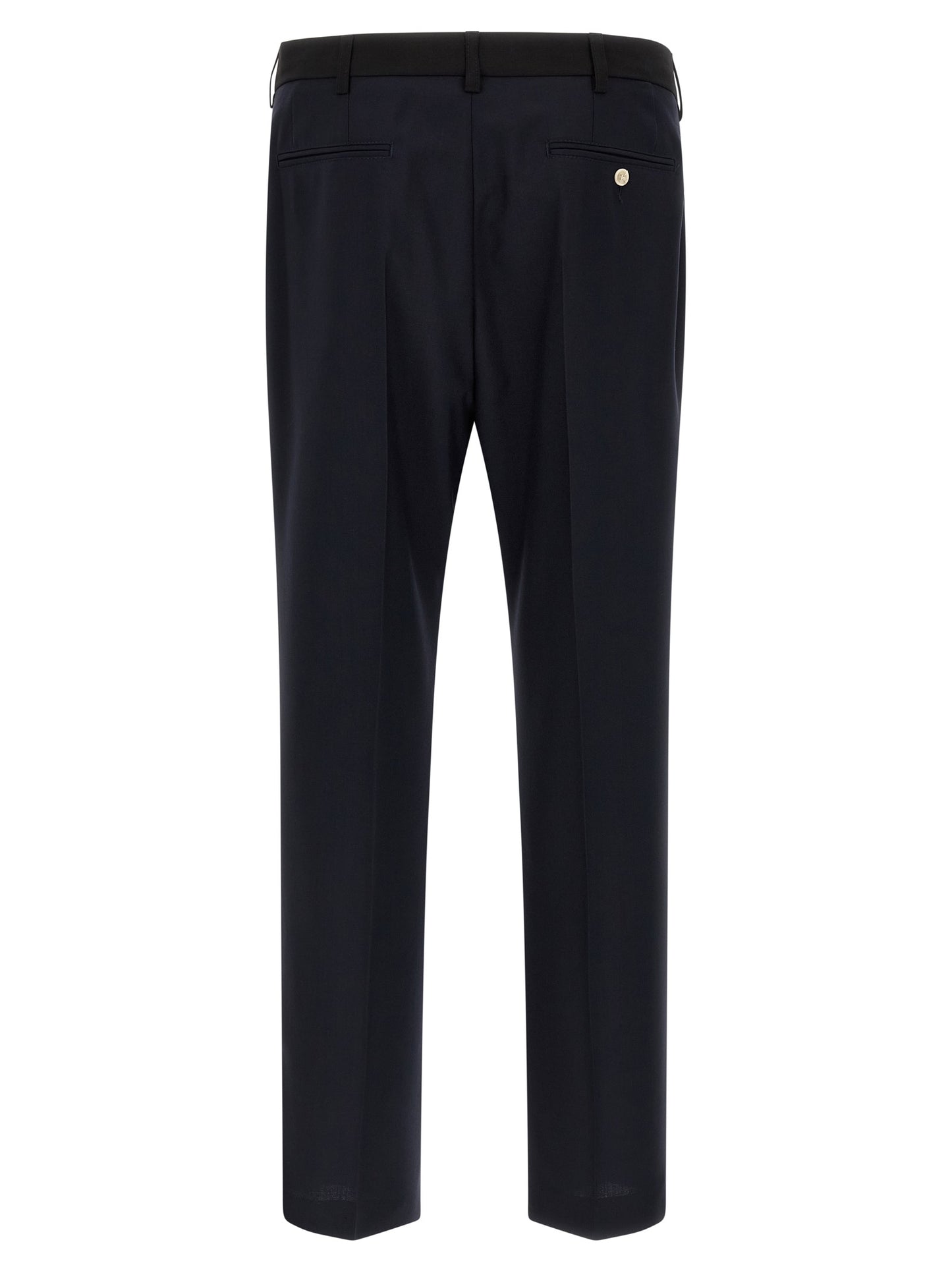 Marni Blue Virgin Wool Casual Pants
