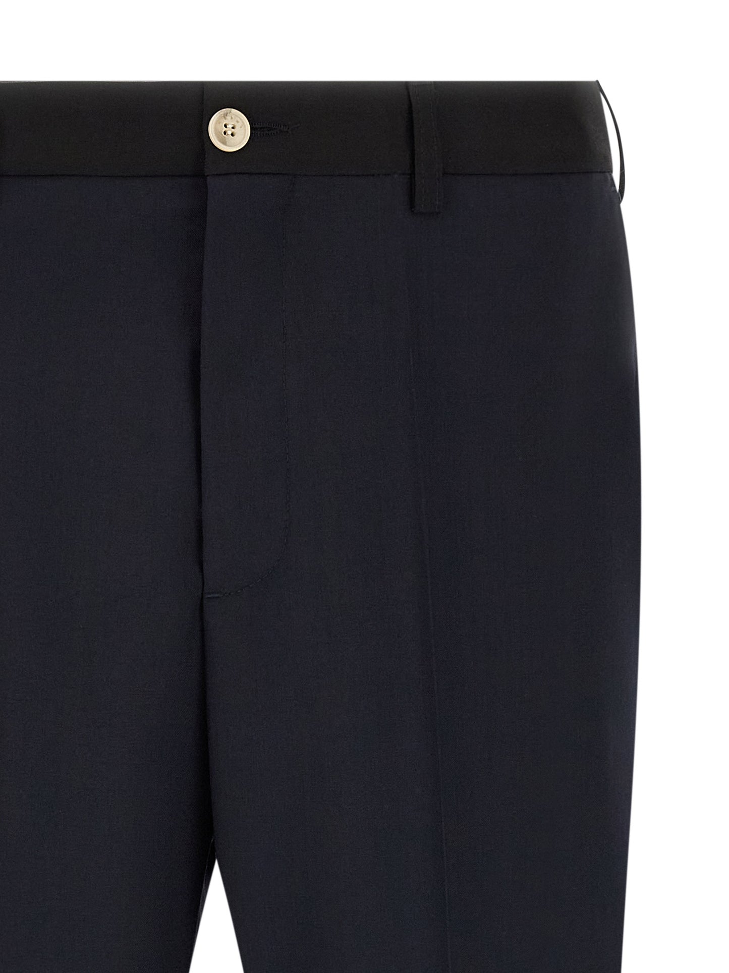 Marni Blue Virgin Wool Casual Pants