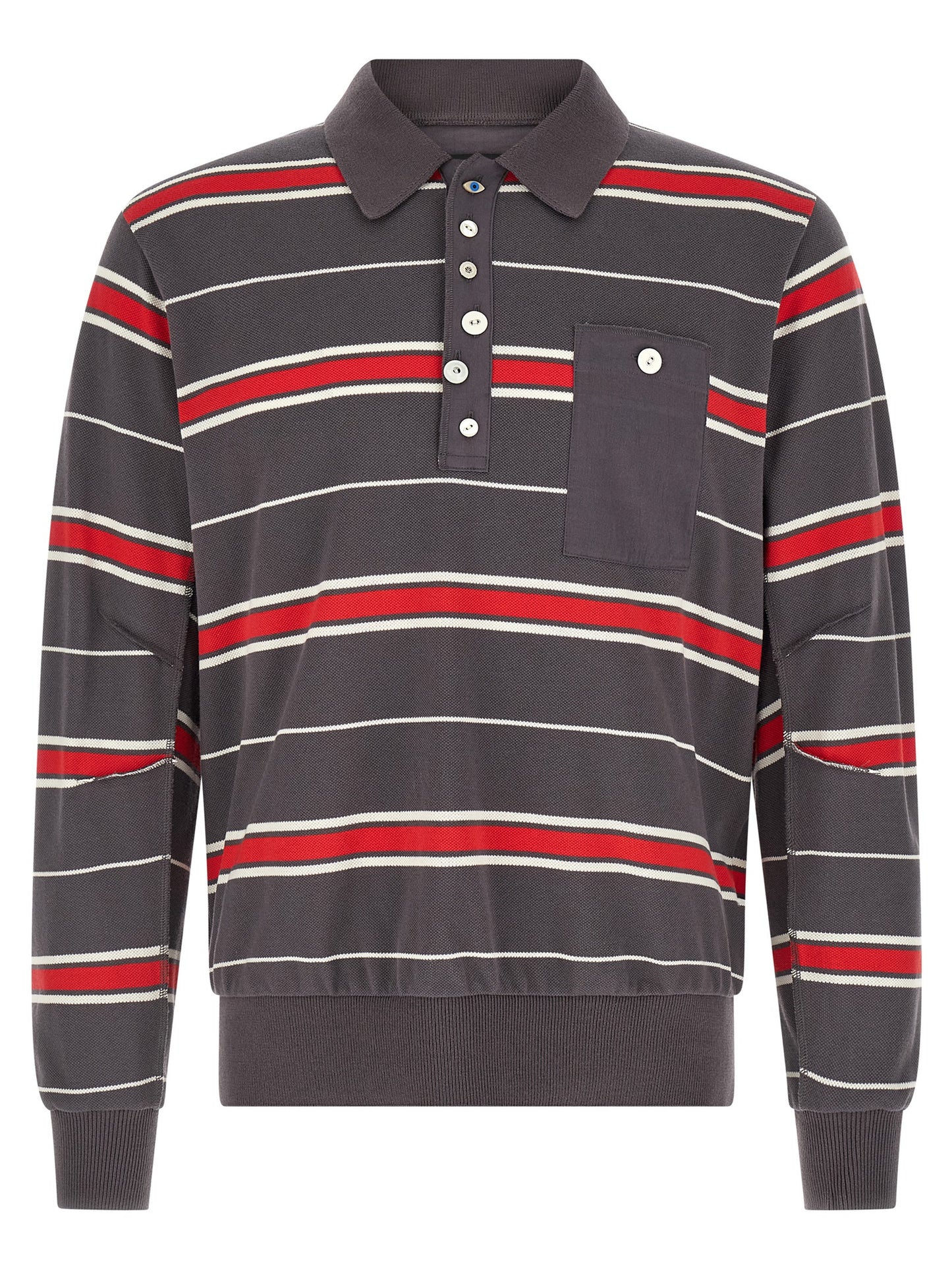 Undercover Gray Cotton Polo Shirt