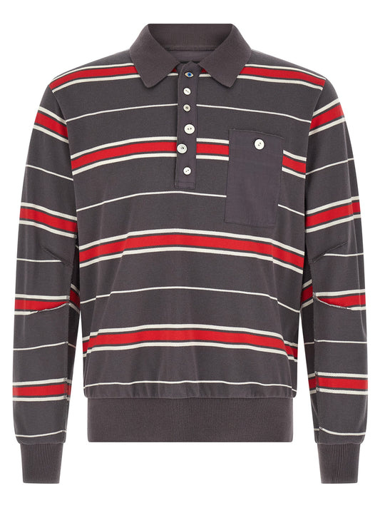 Undercover Gray Cotton Polo Shirt