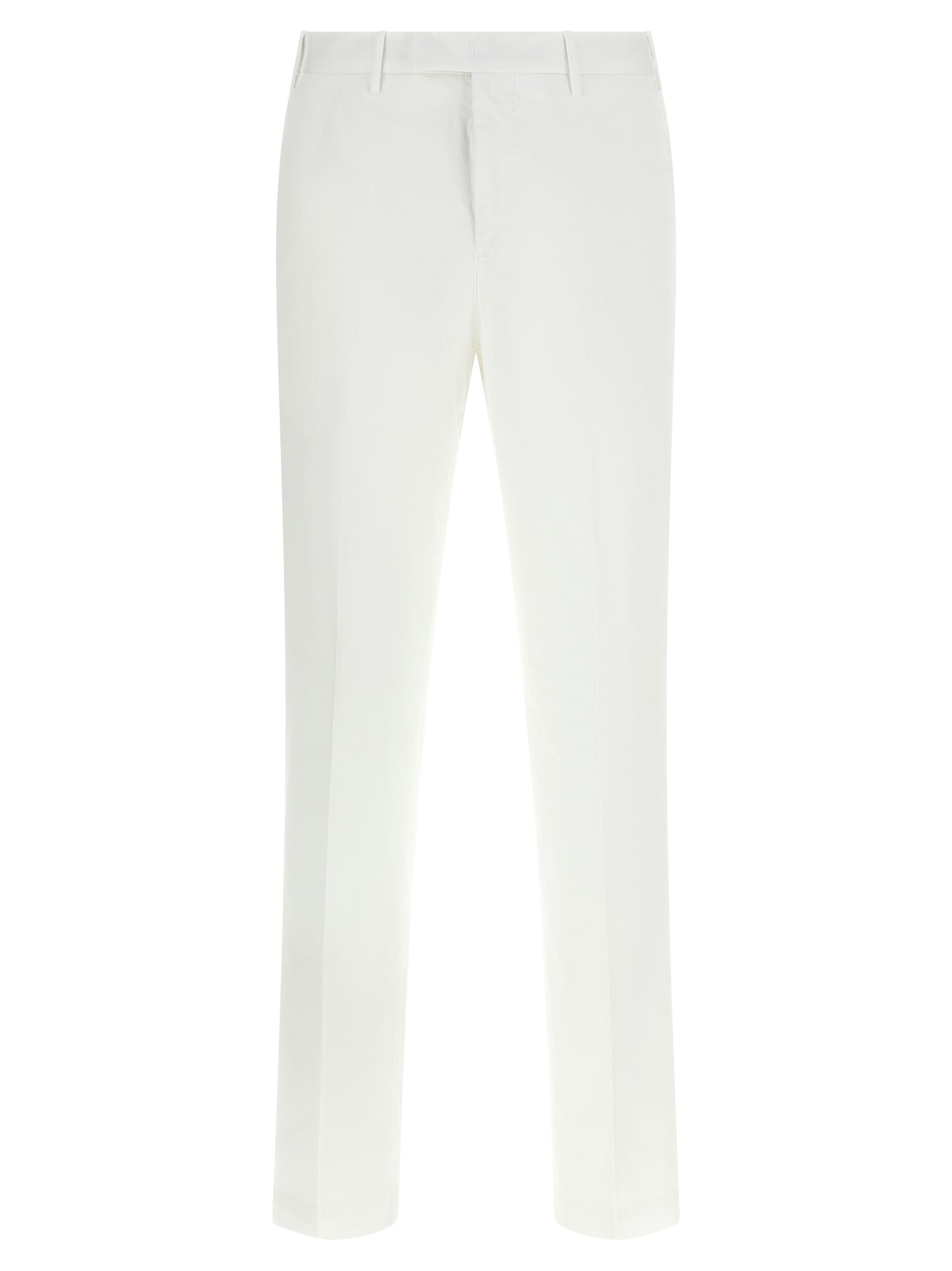 PT Torino White Cotton Dress Pants
