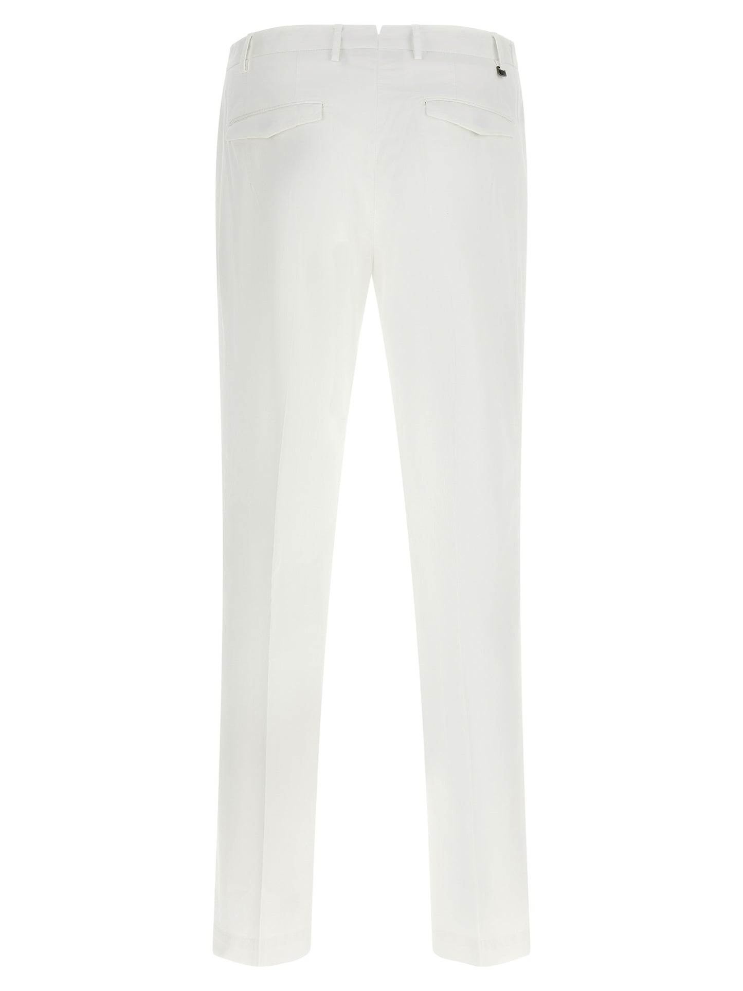 PT Torino White Cotton Dress Pants