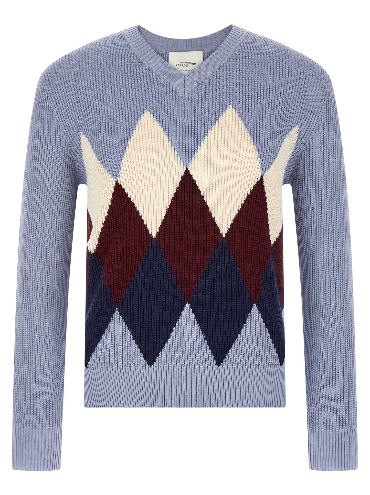 Ballantyne Blue Cotton Cardigan