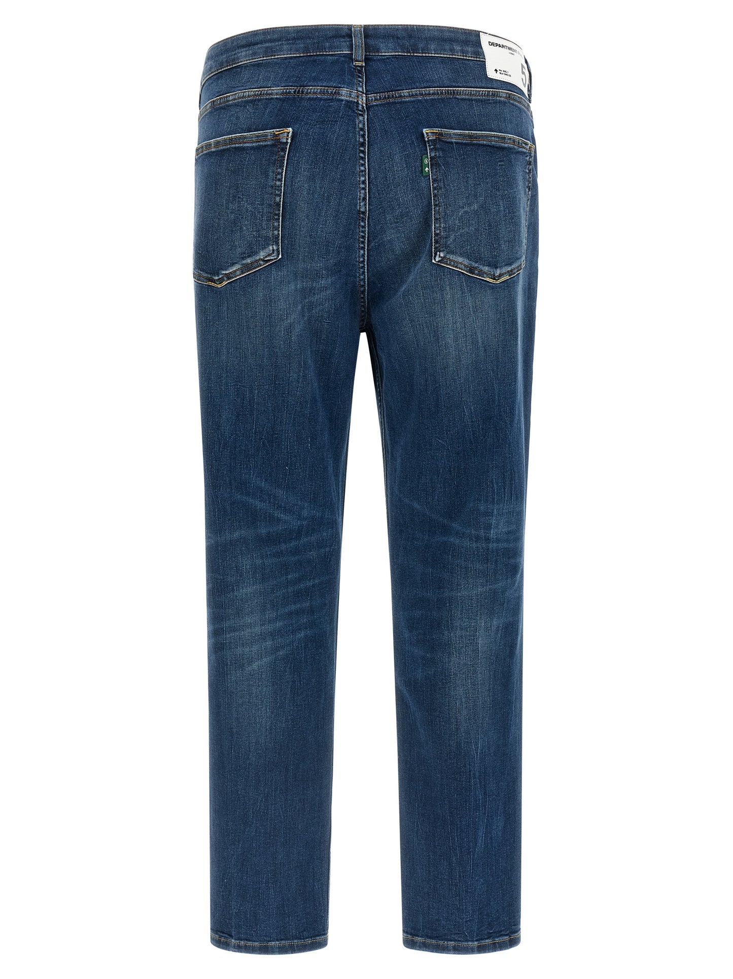 Department 5 Blue Cotton Cropped Jeans