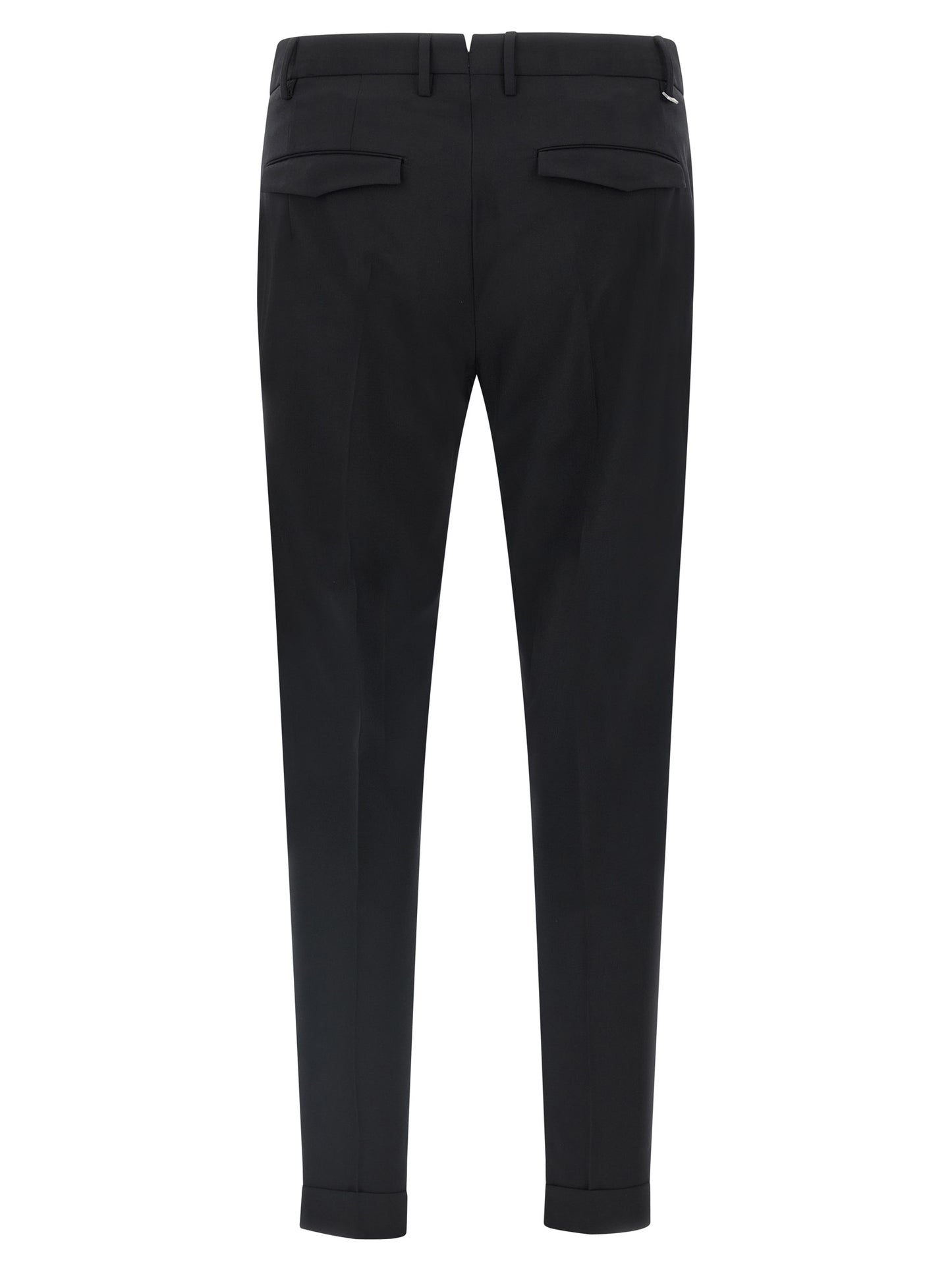 PT Torino Black Virgin Wool Dress Pants