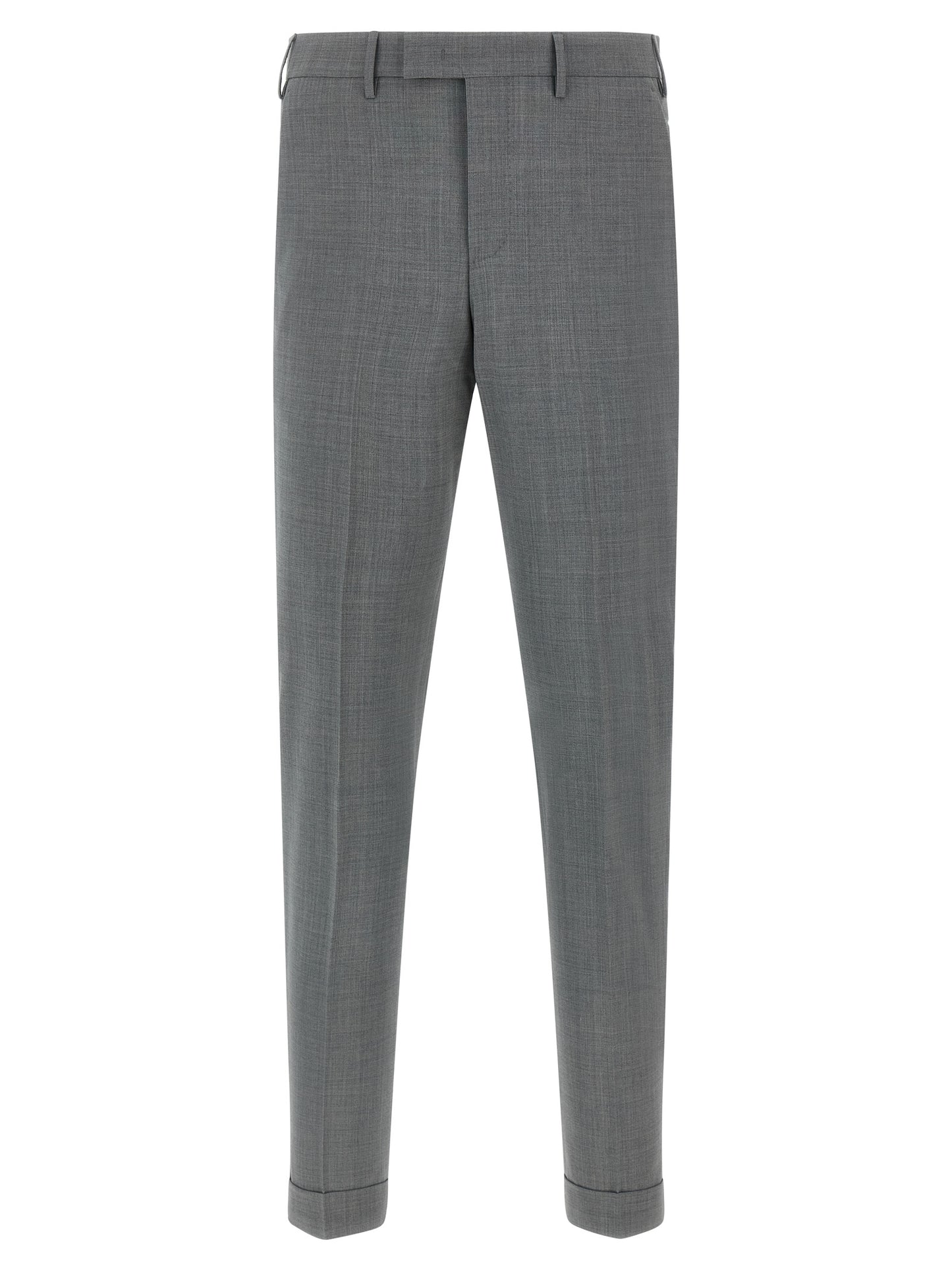 PT Torino Gray Virgin Wool Dress Pants