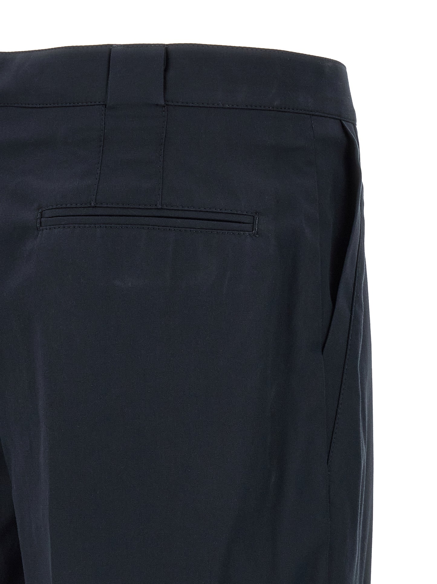 Pantaloni Chino in Cotone Blu Brunello Cucinelli