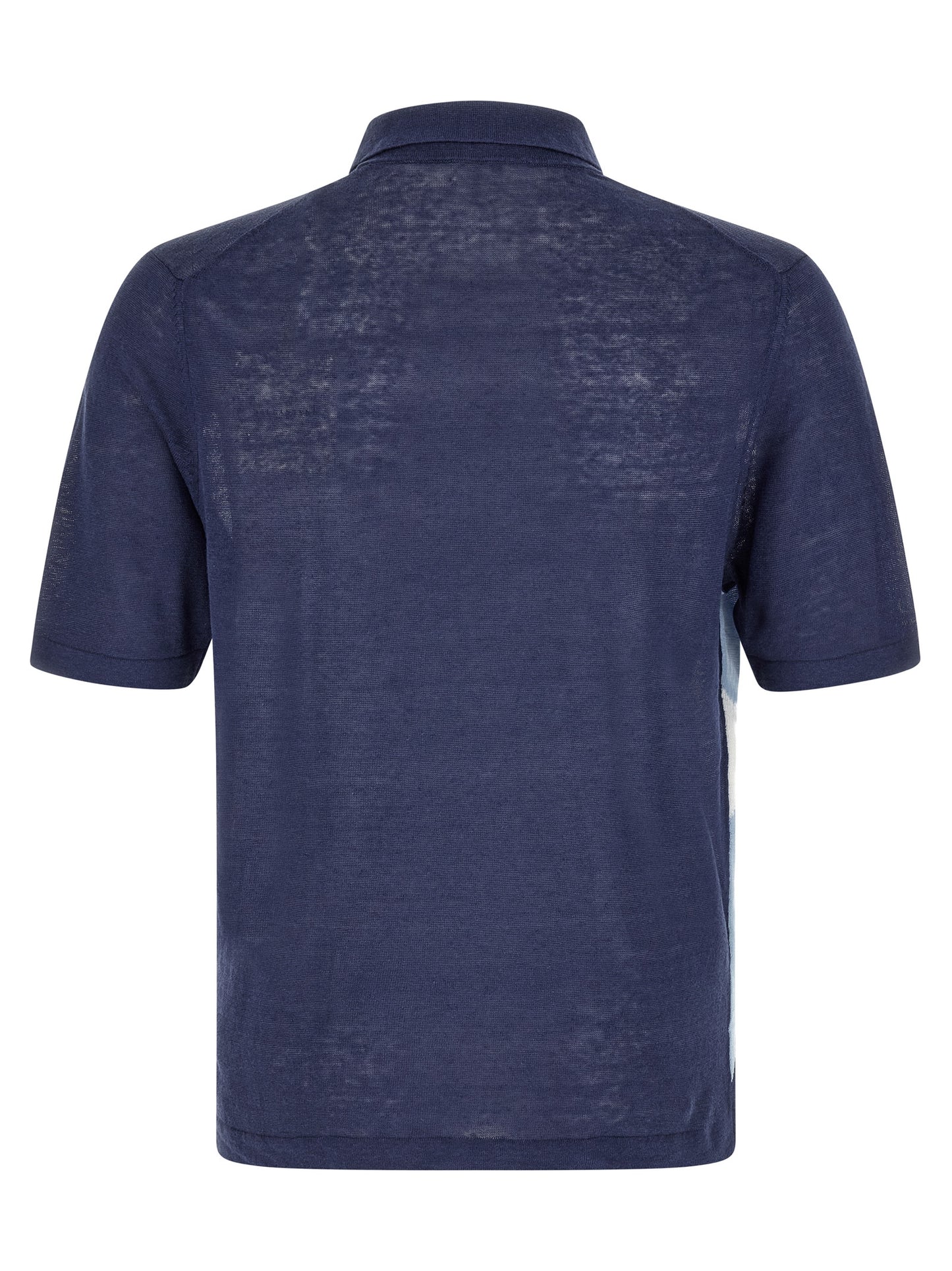 Ballantyne Blue Linen Polo Shirt