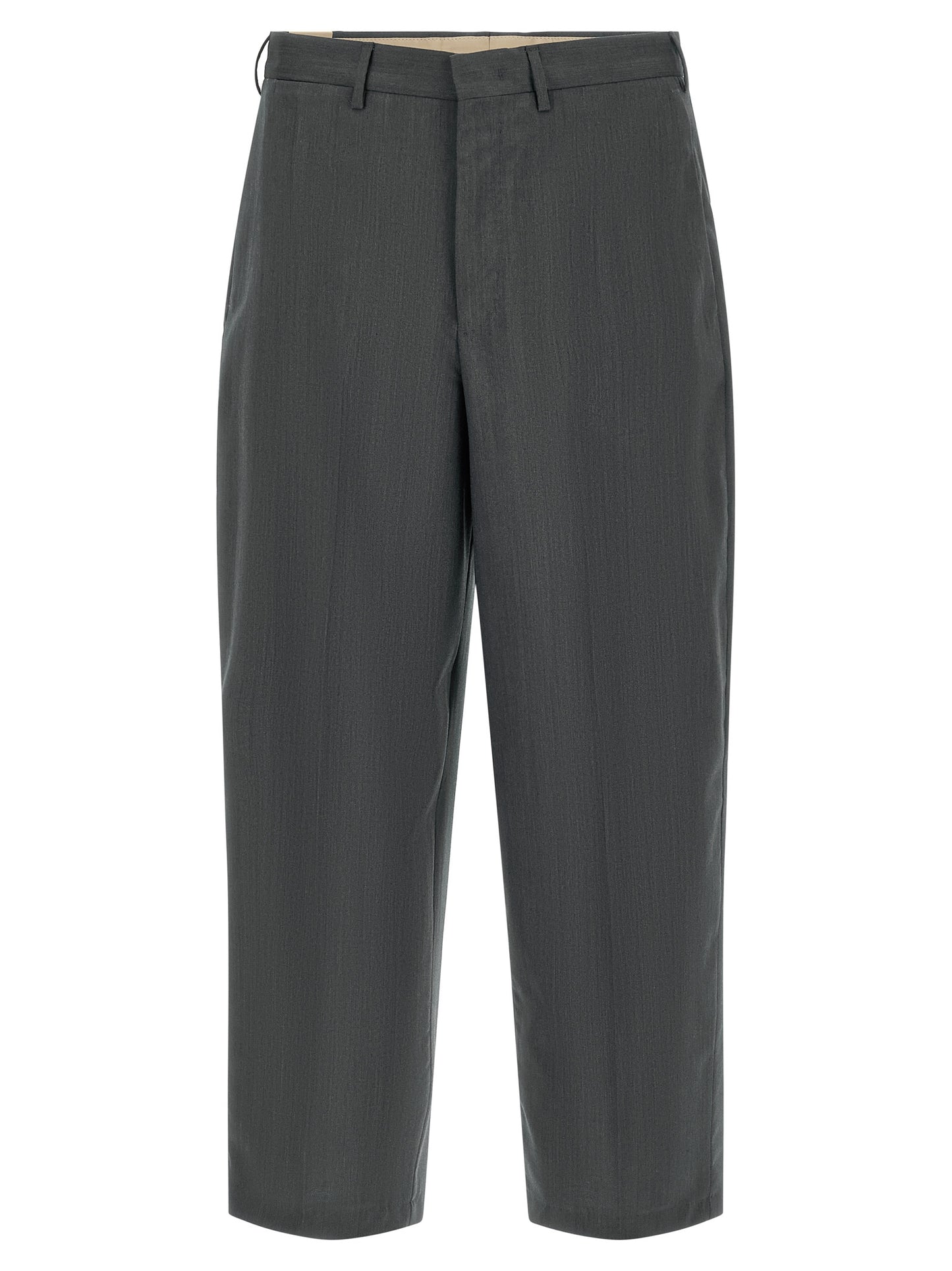 PT Torino Grijze Virgin Wool Dress Pants