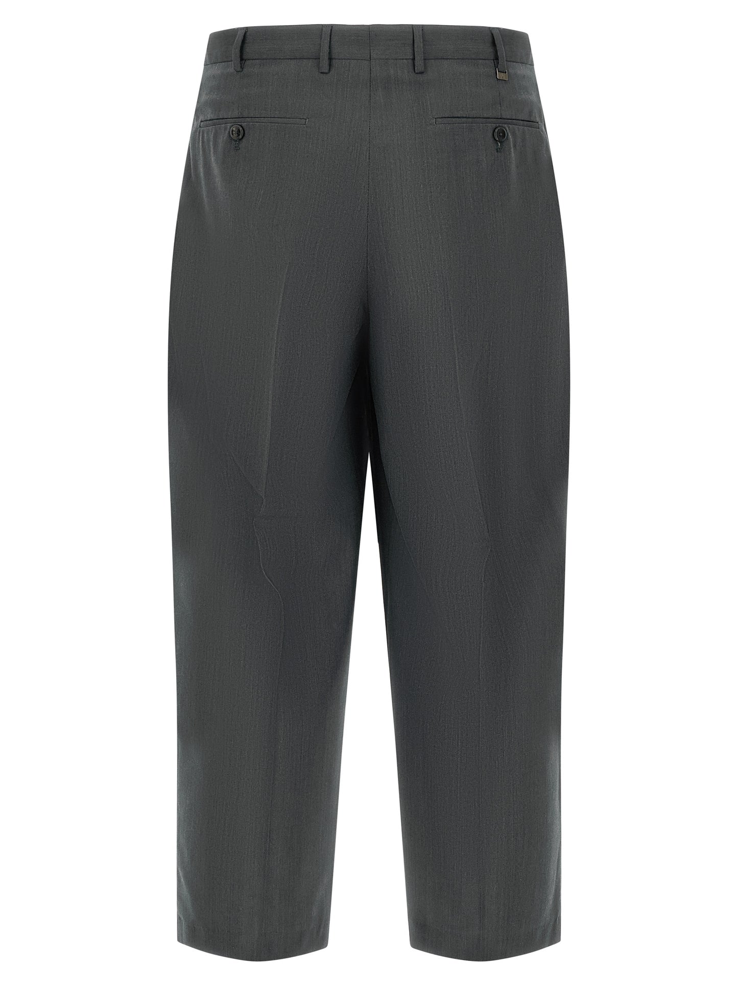 PT Torino Grijze Virgin Wool Dress Pants