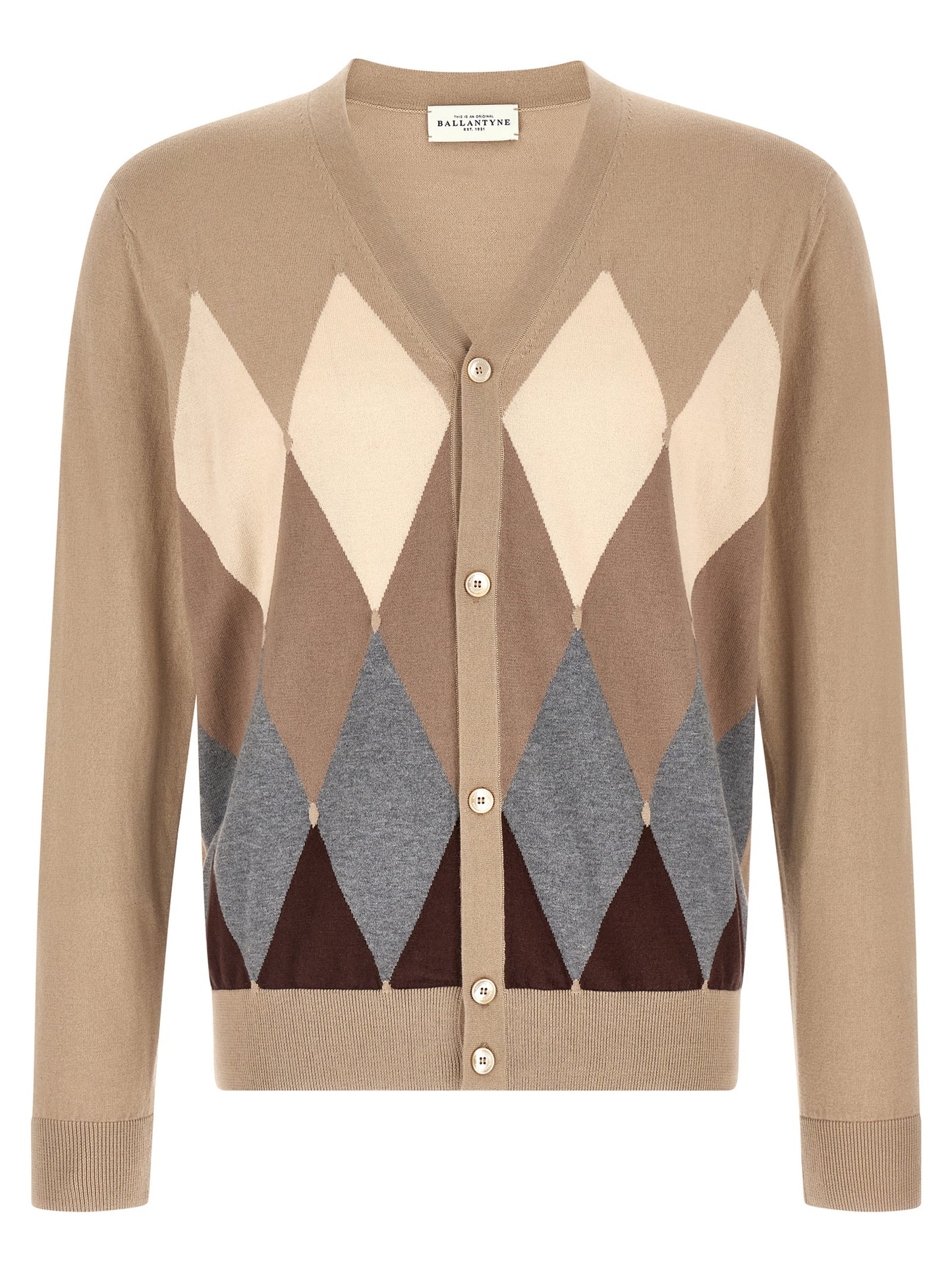 Ballantyne Beige Cotton Cardigan