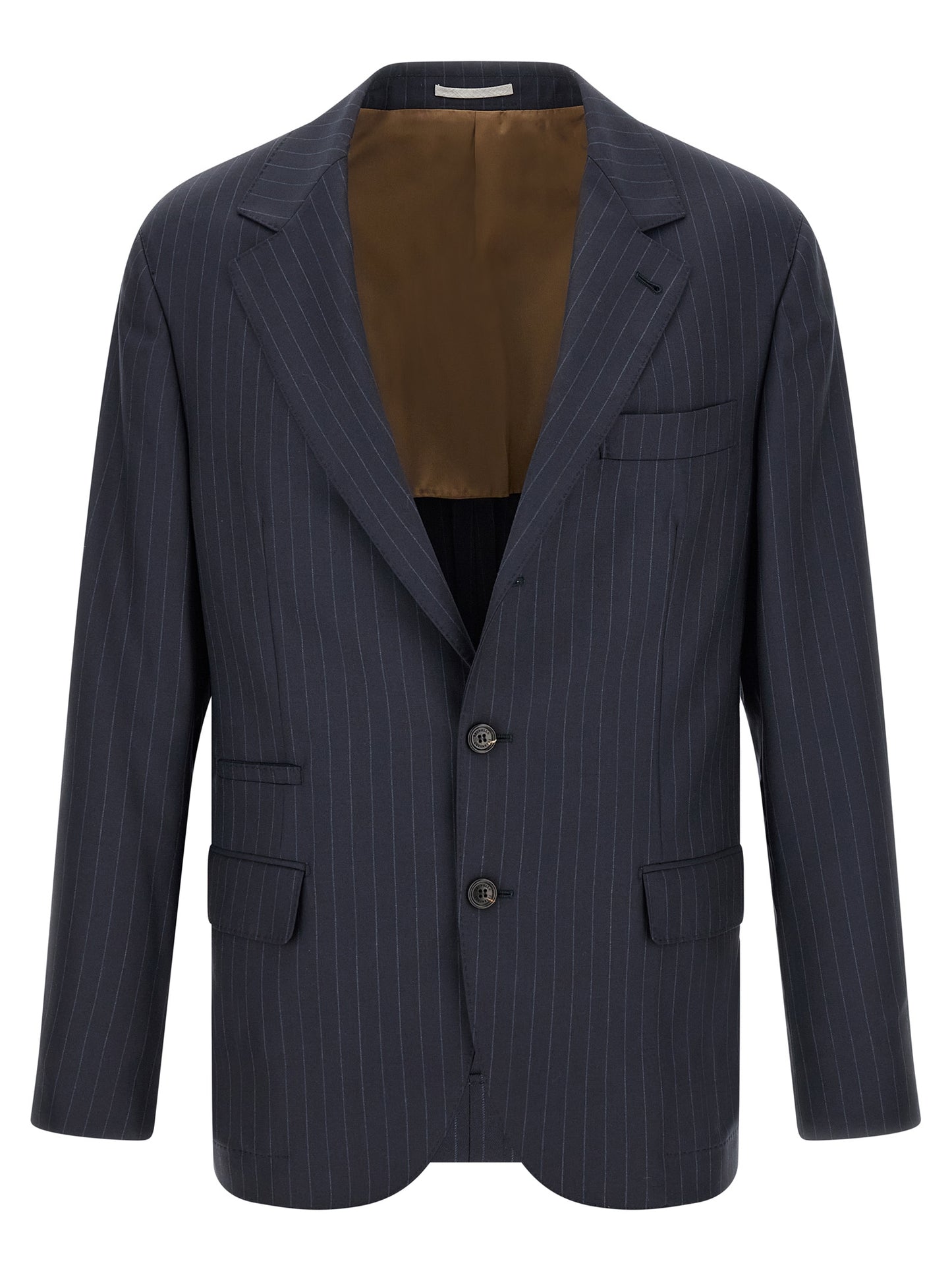 Brunello Cucinelli Blue Virgin Wool Blazer