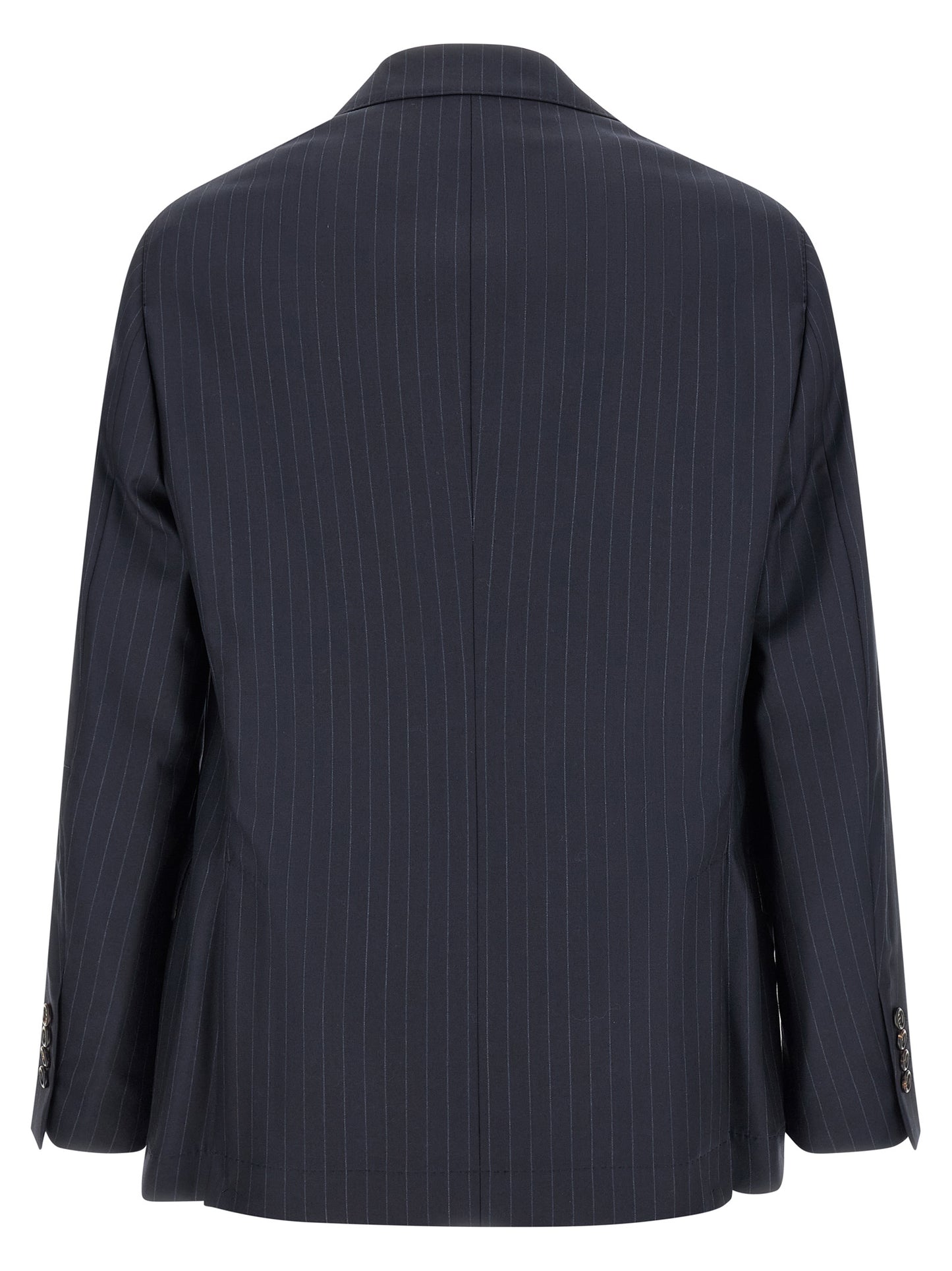 Brunello Cucinelli Blue Virgin Wool Blazer