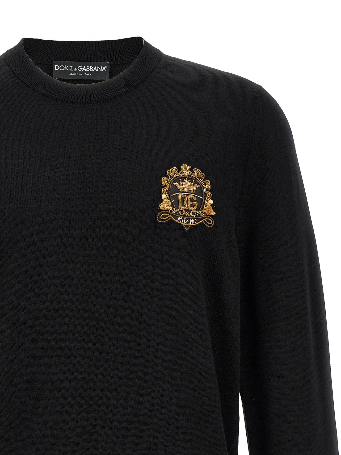 Dolce & Gabbana Black Virgin Wool Cardigan