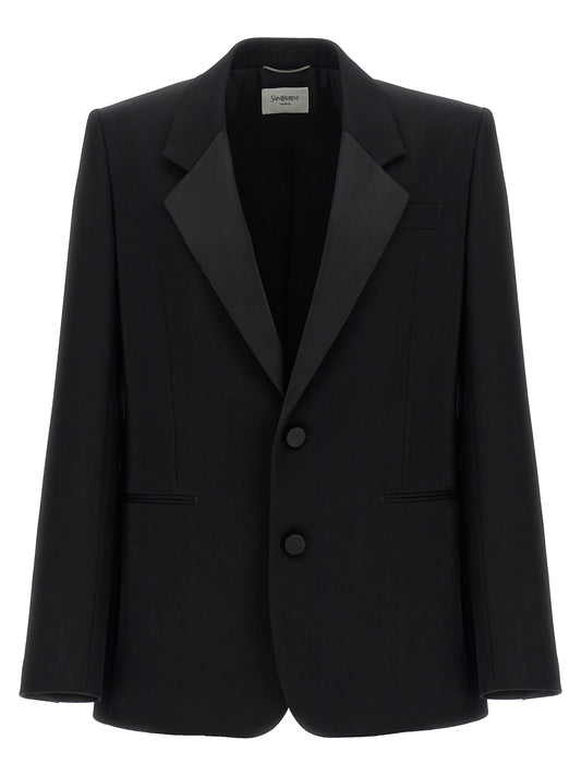 Saint Laurent Black Wool Blazer