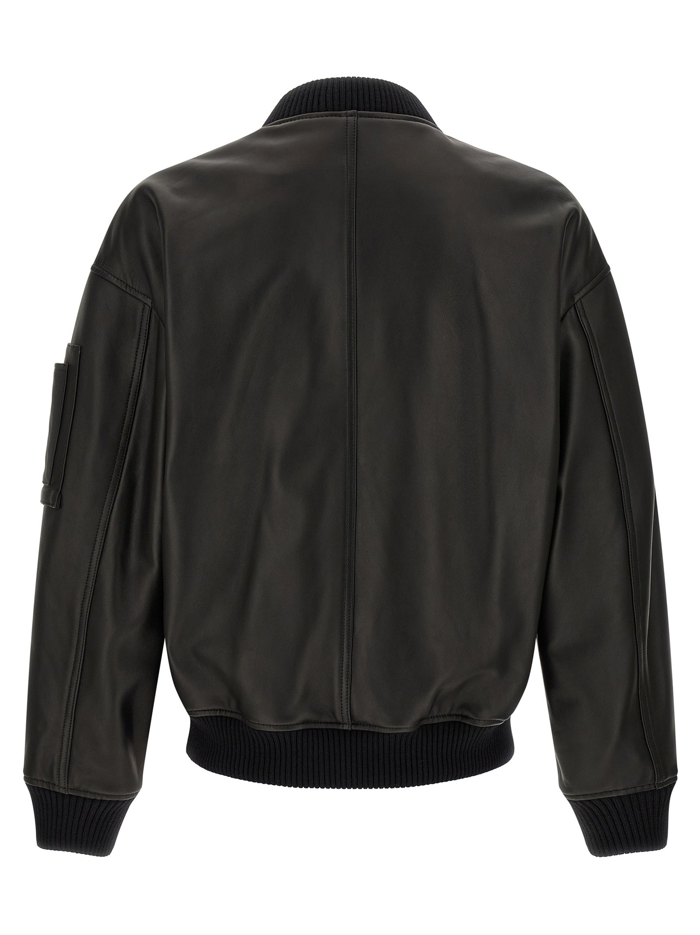 Dsquared² Black Leather Leather Jacket