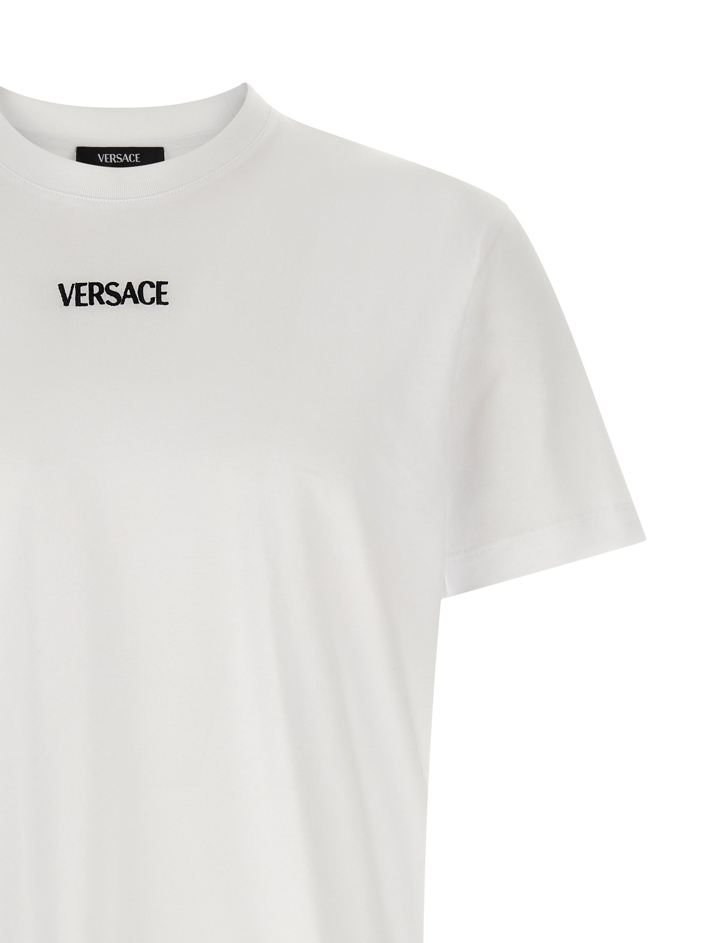 Versace T-Shirt Bianco in Cotone