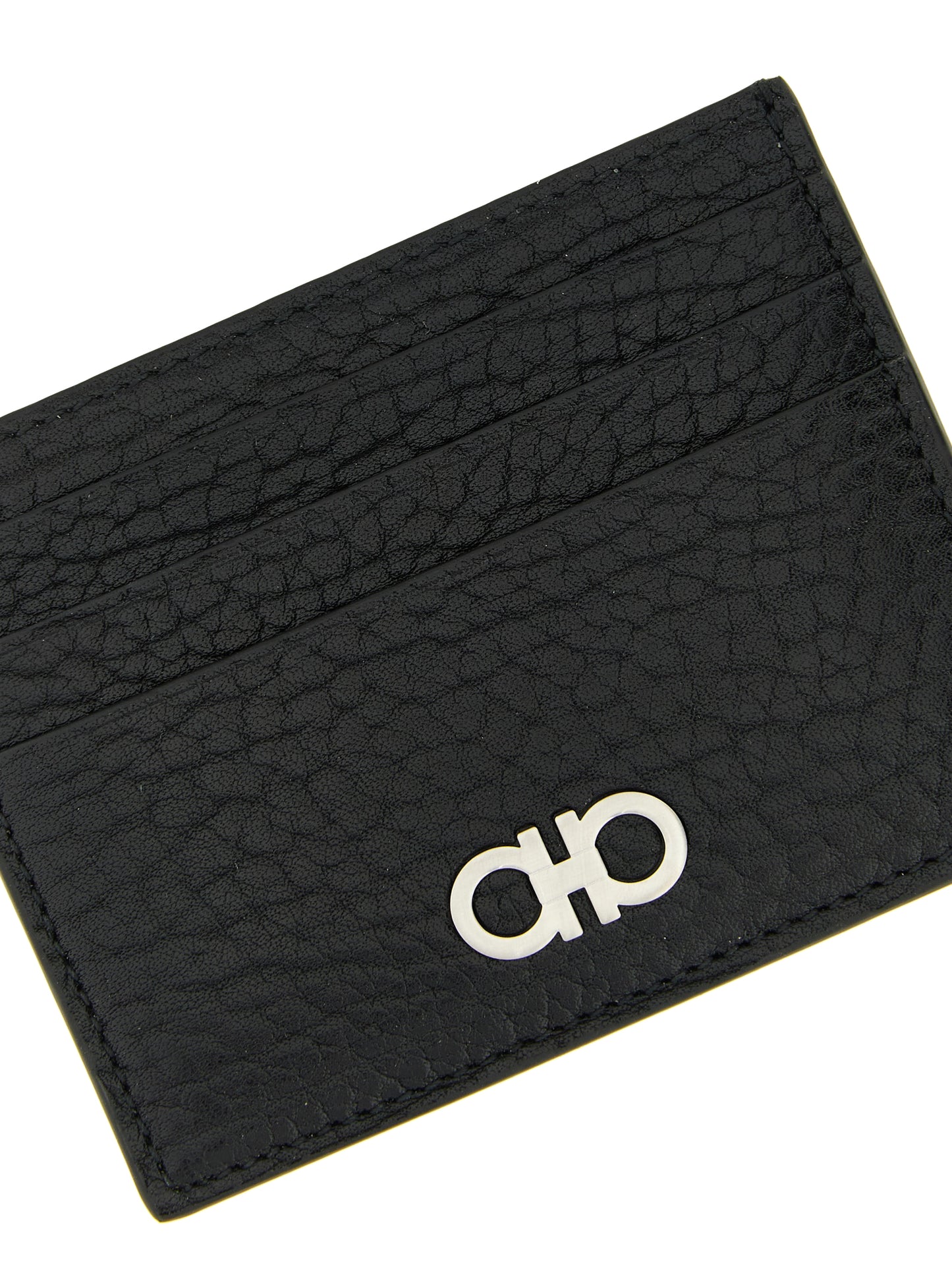 Ferragamo Black Calfskin Cardholder
