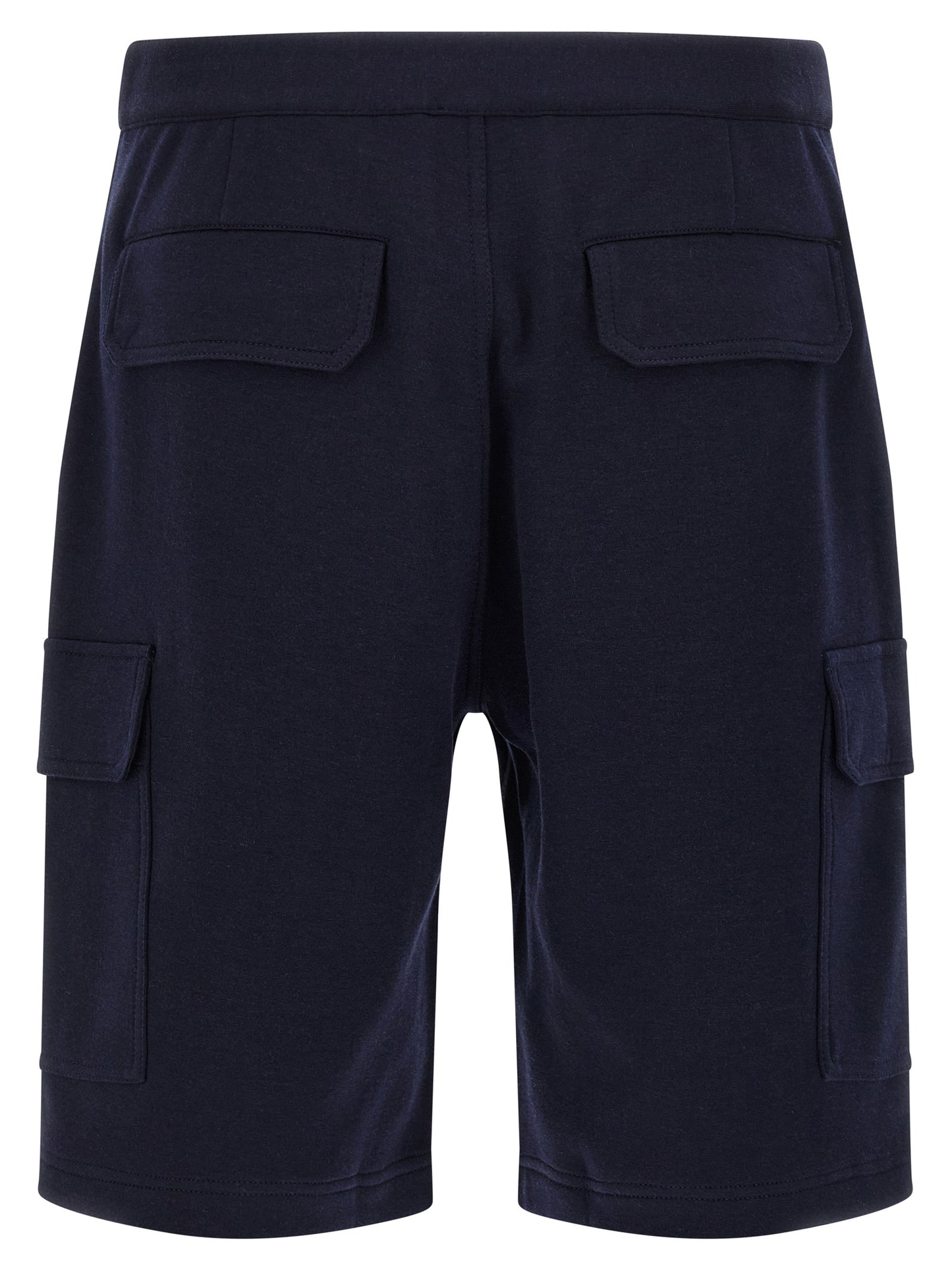 Brunello Cucinelli Bermuda Shorts in Cotone Blu