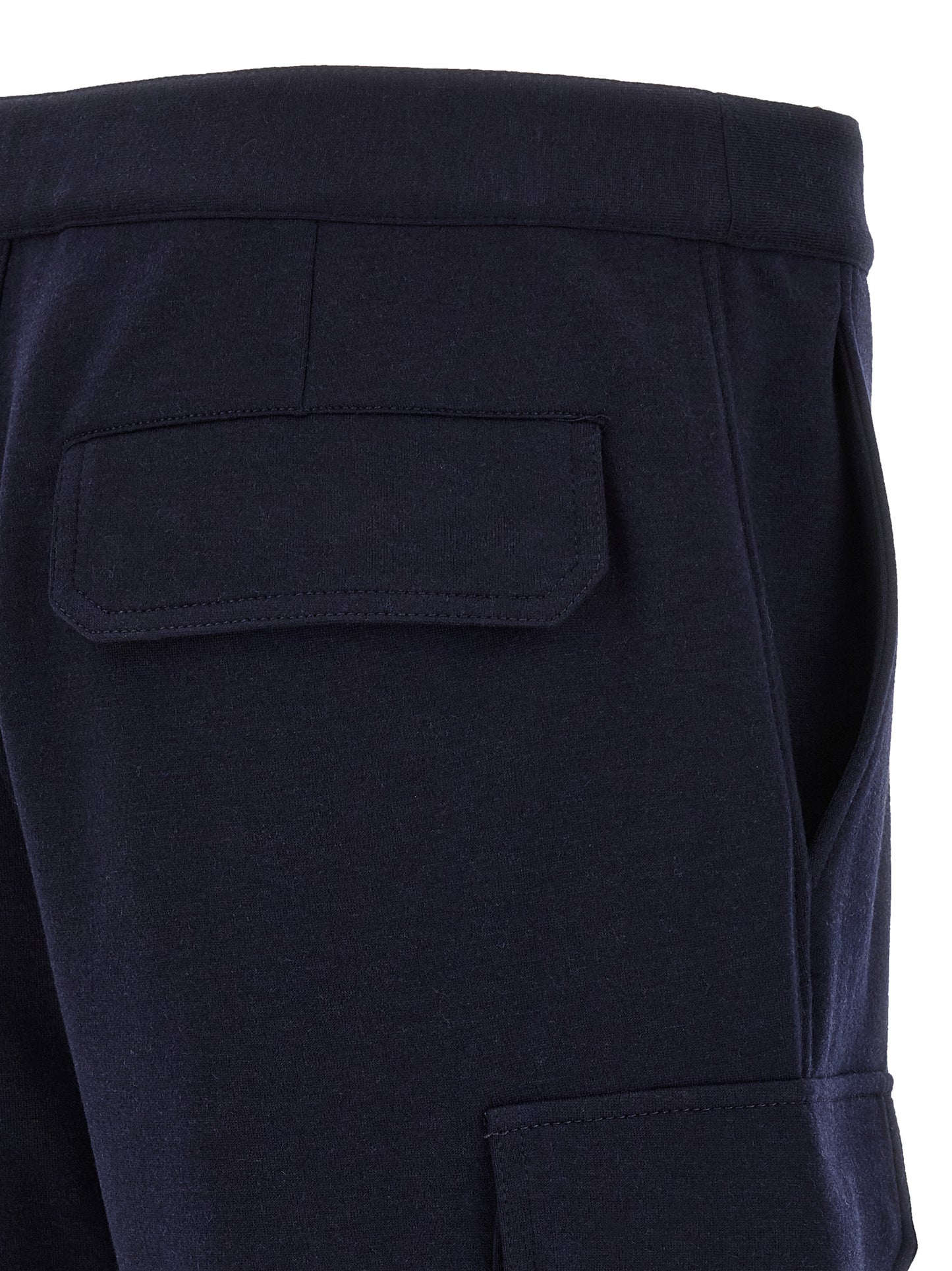 Brunello Cucinelli Bermuda Shorts in Cotone Blu