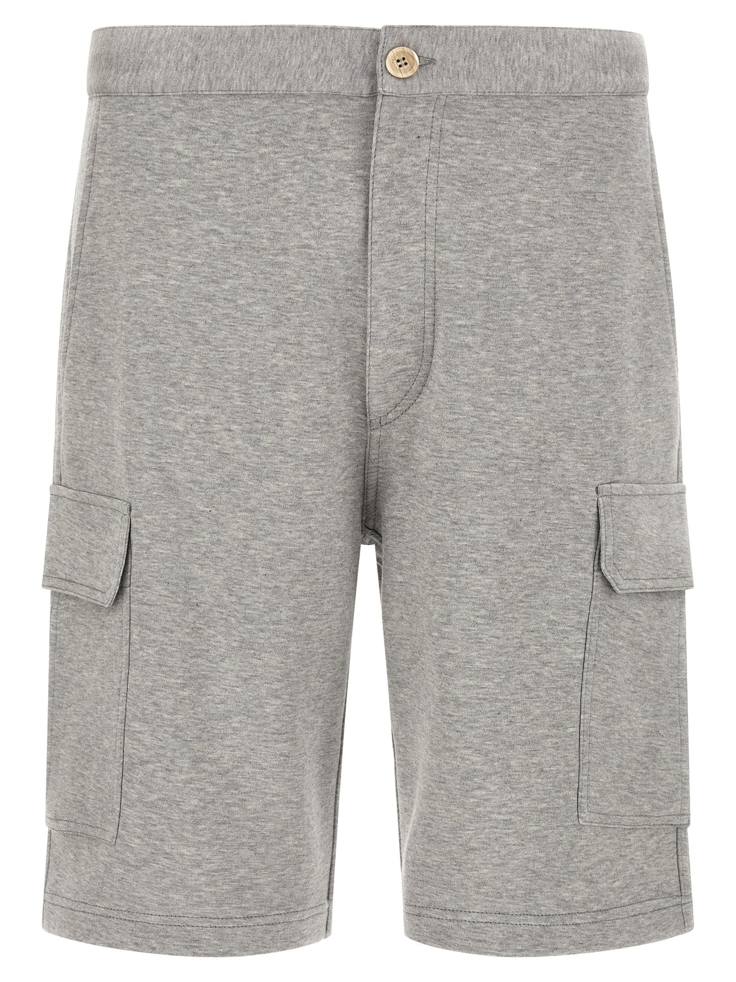 Brunello Cucinelli Gray Cotton Bermuda Shorts