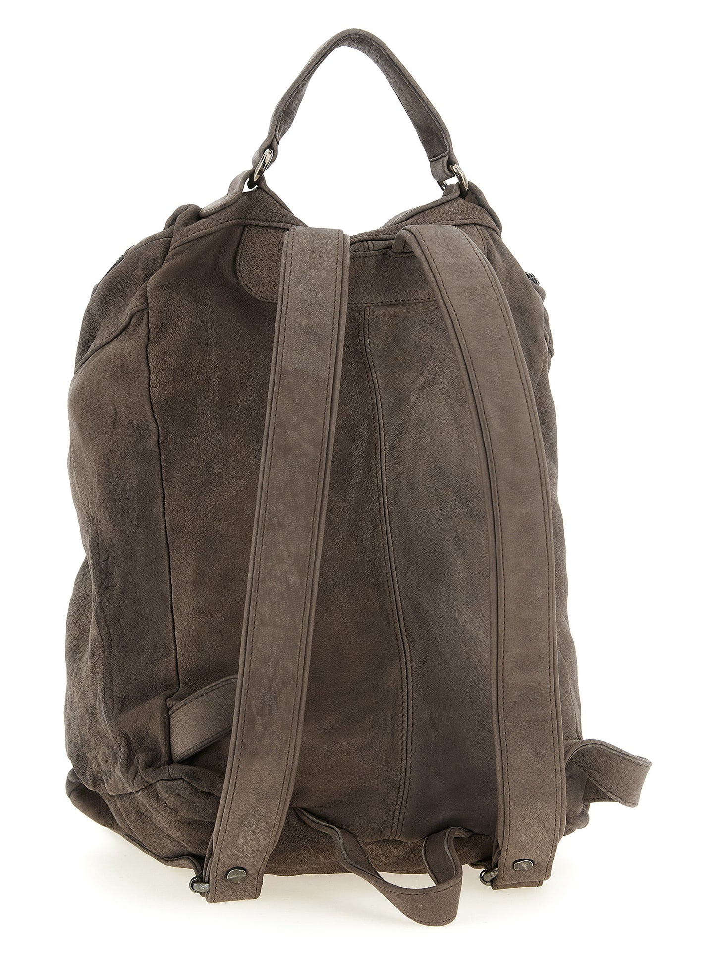 GIORGIO BRATO Brown Lamb Leather Backpack