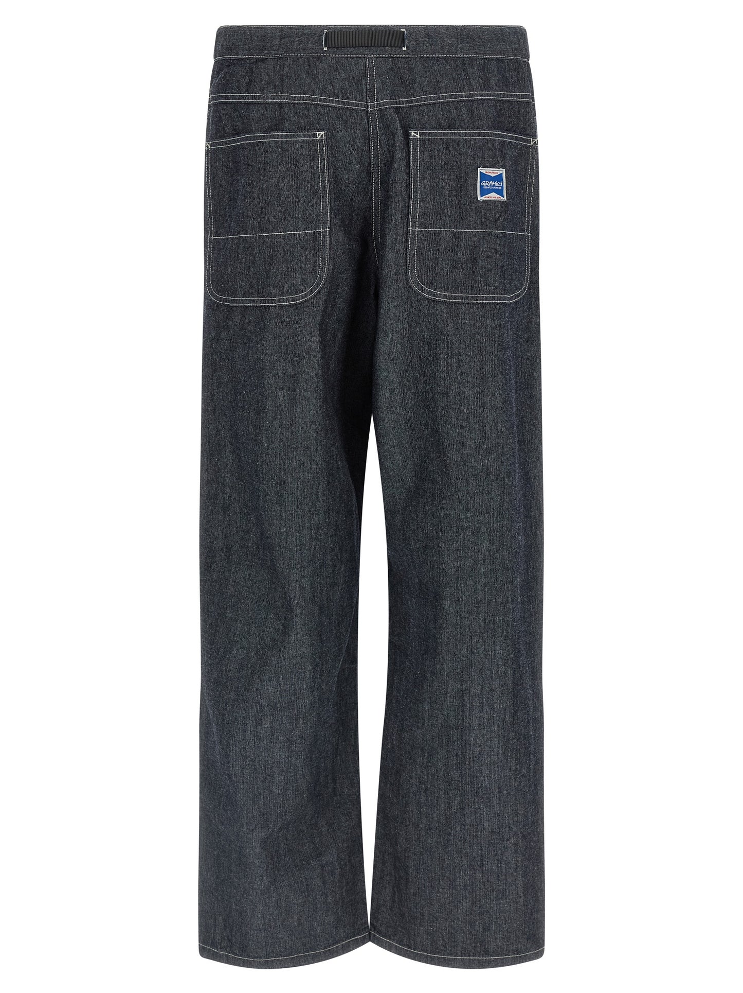 Gramicci Blue Cotton Straight-Leg Jeans