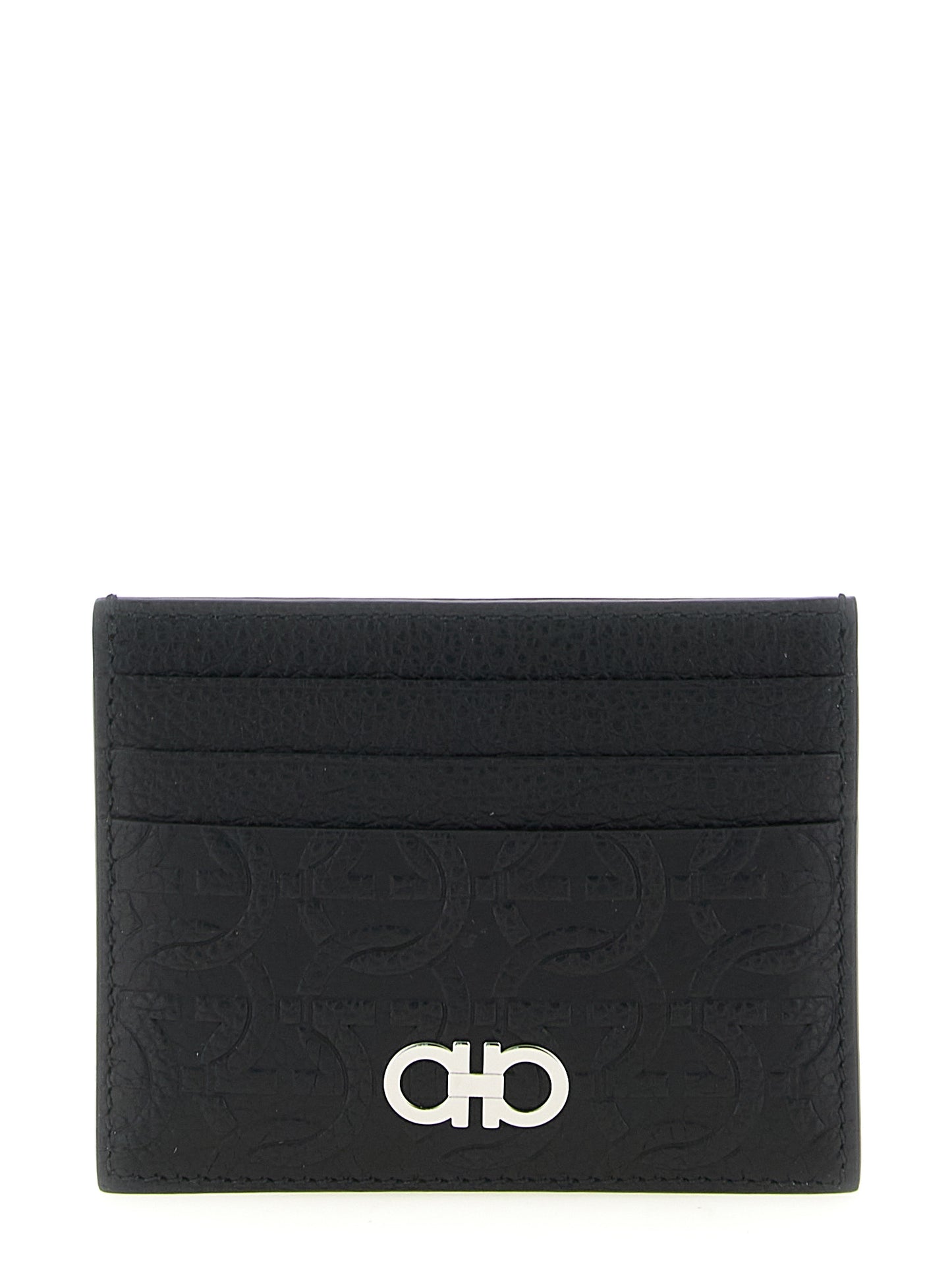 Ferragamo Black Calfskin Cardholder