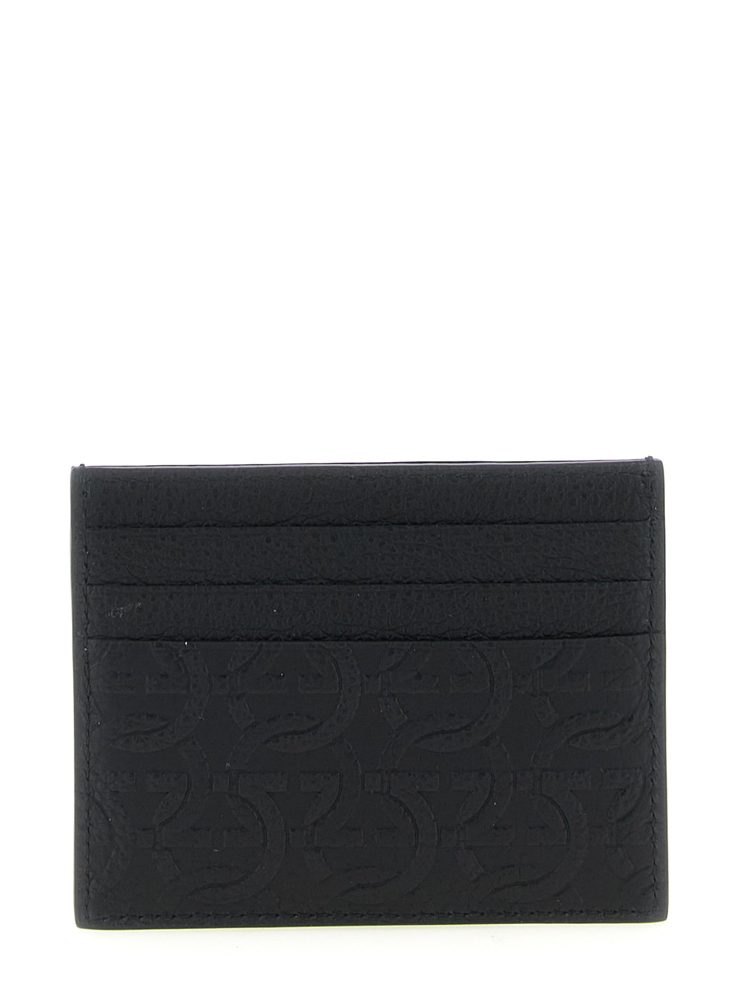 Ferragamo Black Calfskin Cardholder